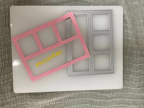 Miniatura 8 de Mvchifay Troqueles de corte de marco de ventana para hacer tarjetas, troquelados de metal, herramienta de álbumes de recortes, plantilla de