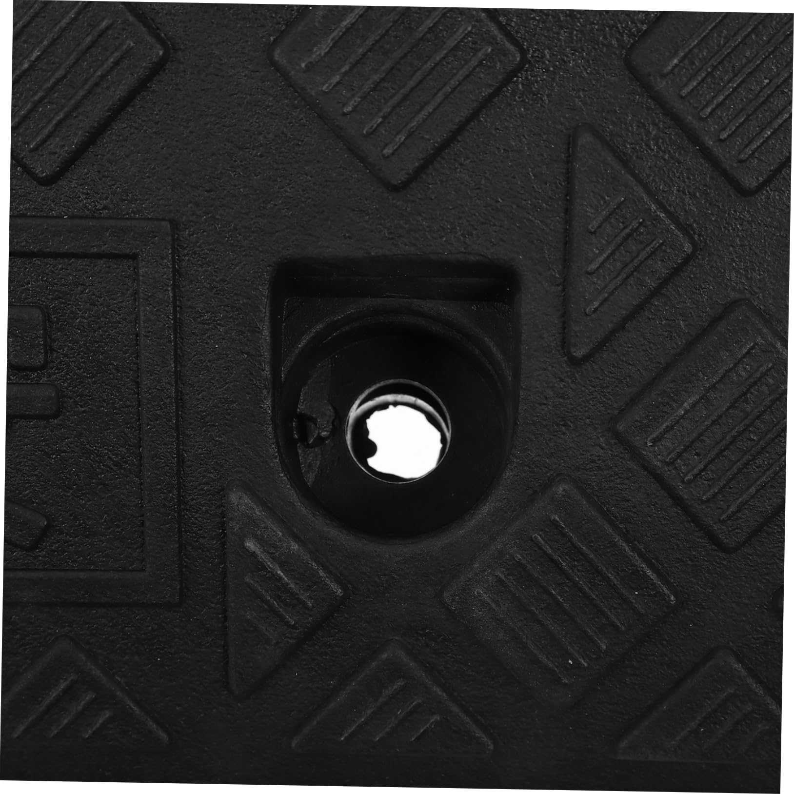 Rampa de Umbral de PVC Negro 11cm, Práctica y Fácil de Limpiar, para Silla de Ruedas, Carrito y Robot Barredor Hogar