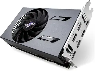 Kelinx Aisurix RX 580 8GB GDDR5 GPU 6X HDMIグラフィックスカード 6つの独立したディスプレイ マルチモニターセットアップ 256ビットDDR5ビデオカード コンピュータ PC ITX シングルスロット PCI Express用