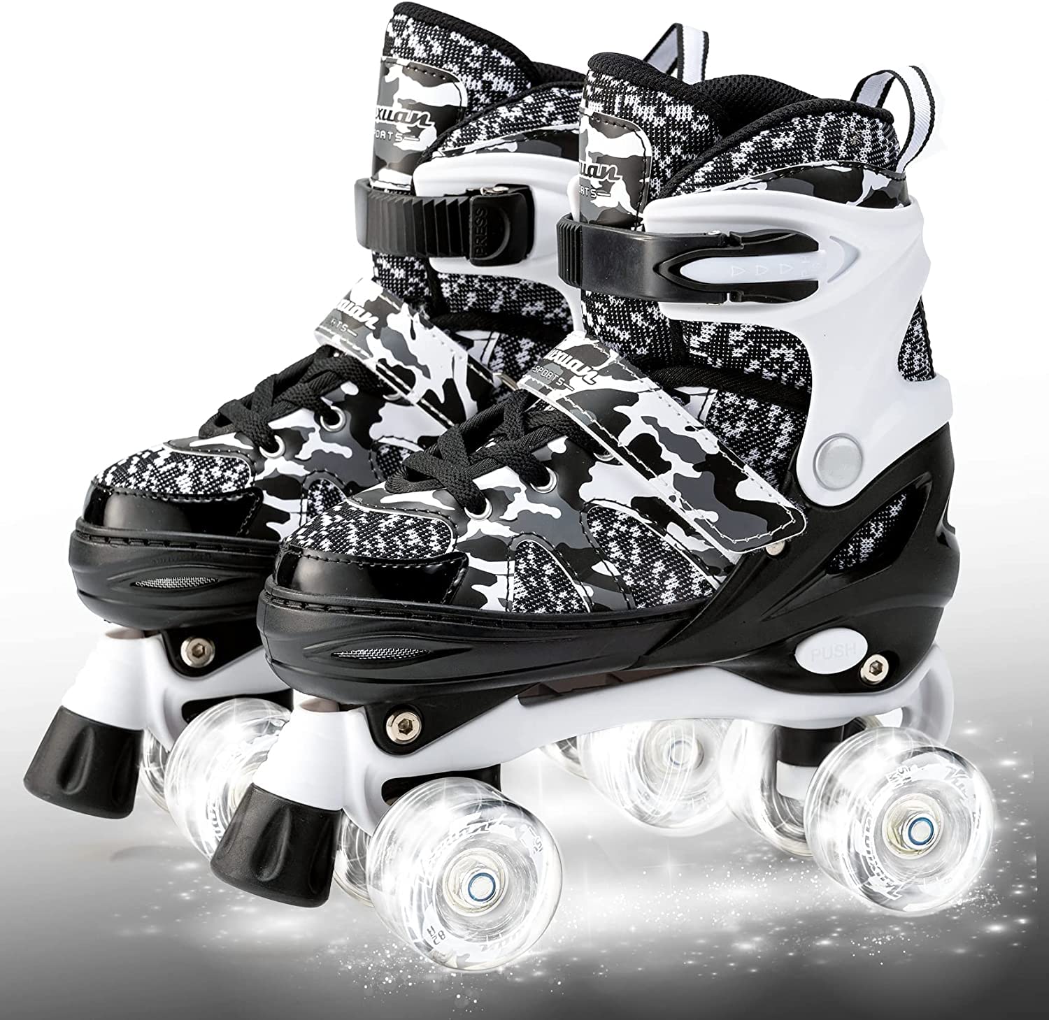 Roller Skates for Girls Womens Boys Ages 8-12 Adjustable Kids Youth Teens Rollerskate