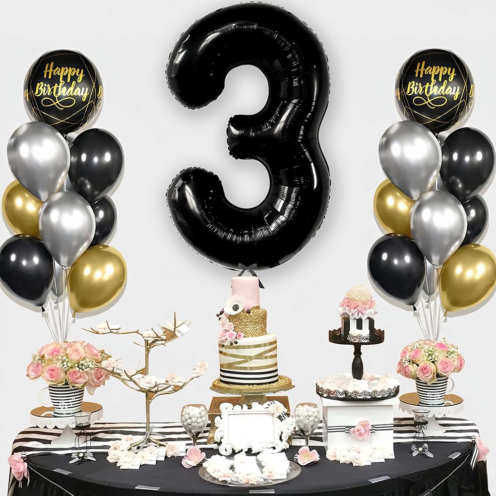 Foil Globo Número 5 Azul 40" (101cm), Inflable Helio o aire, Gigante Numeros 0-9, 10-19, 20-29, 30-100, Grande Globos Decoración para La Boda Aniversario y Cumpleaños Fiestas — view 302