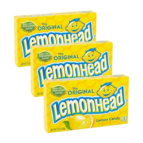 The Original Lemonhead Lemon Candy 5 oz. (Pack of 3)