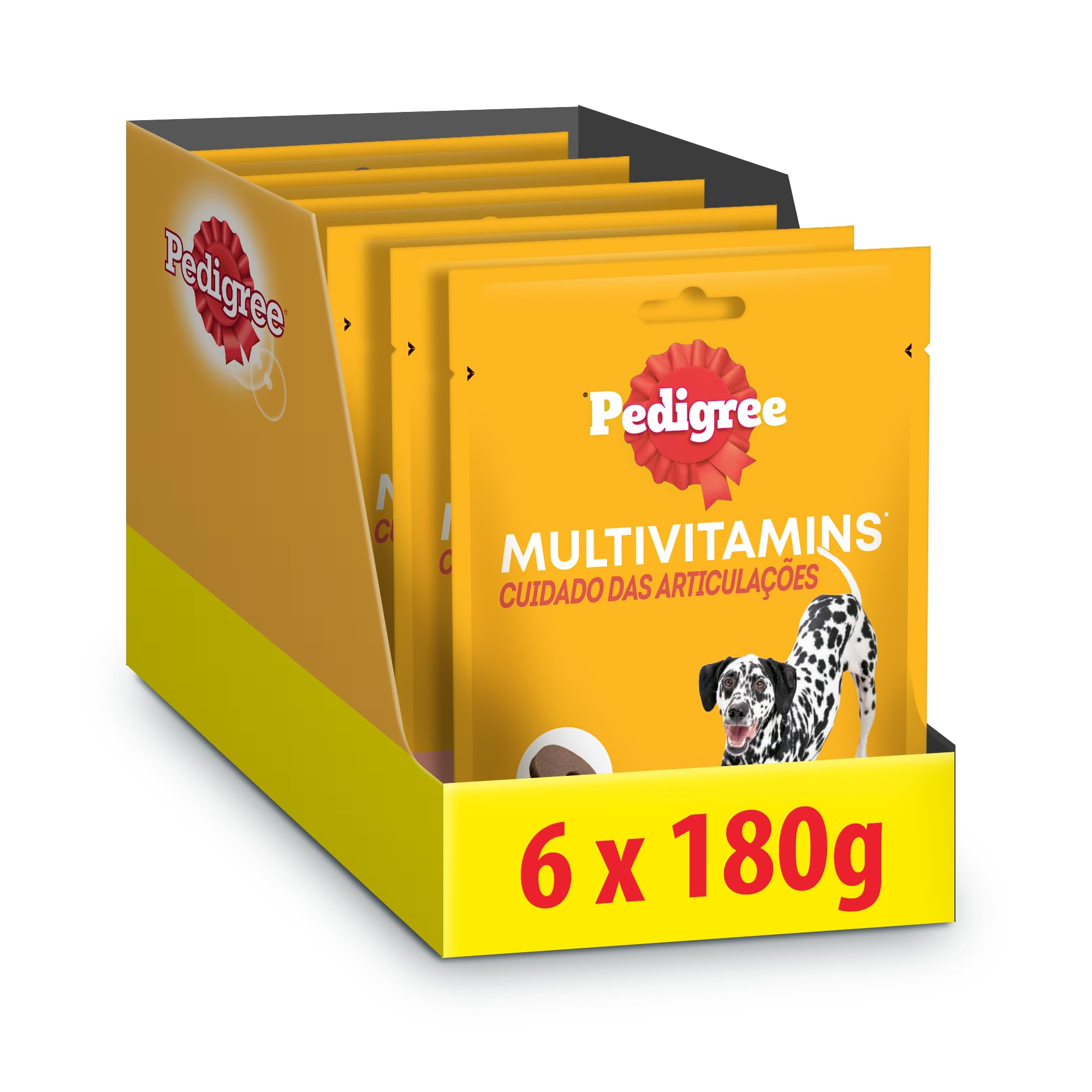 Pedigree Multivitamins Snack Matiscables Suaves para articulaciones, 6 Packs de 30 uds