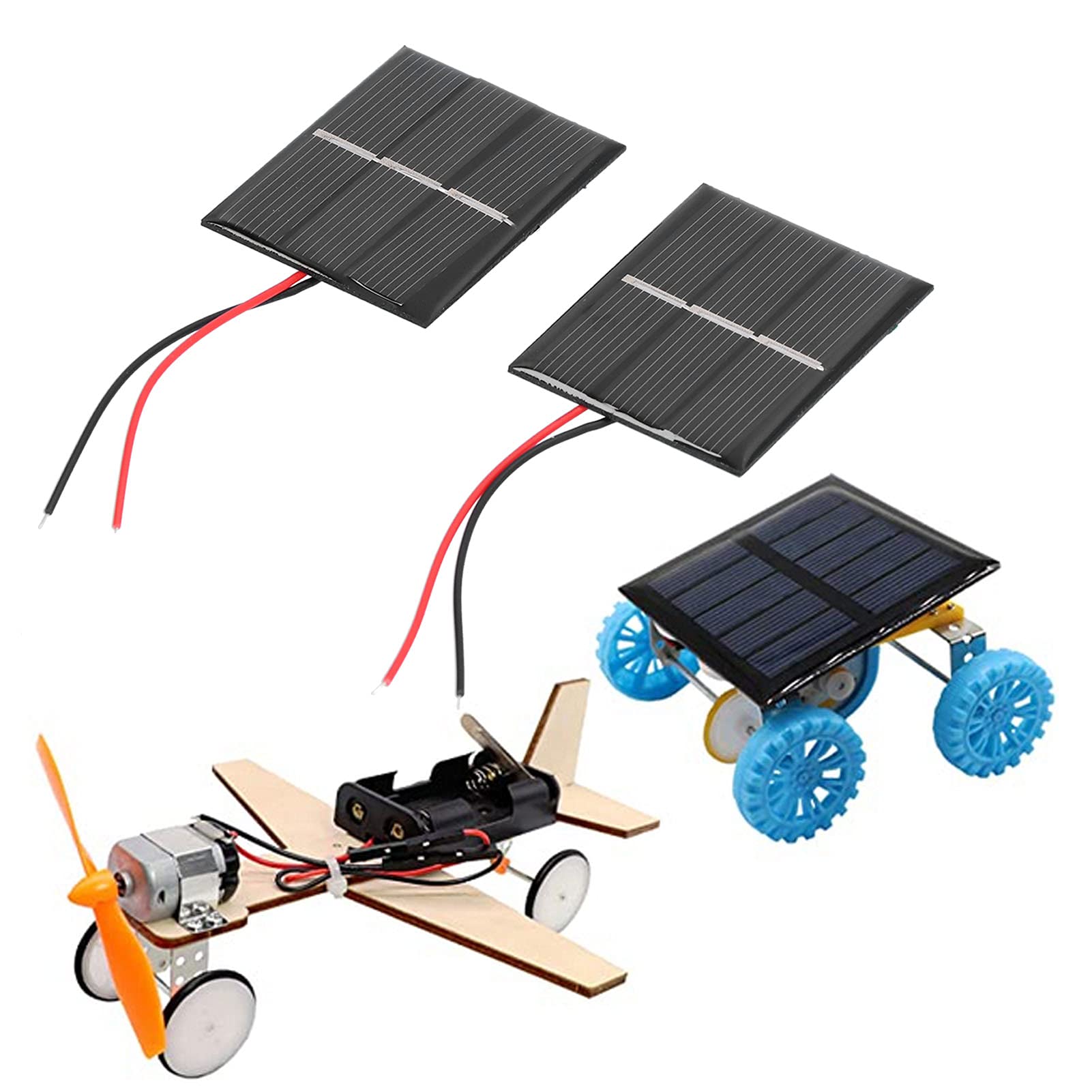 Module à cellule micro solaire - Panneau solaire résistant au pour éclairage jardin solaire, feux de circulation, 43 x 55 mm 0,4 W 1,5 V.