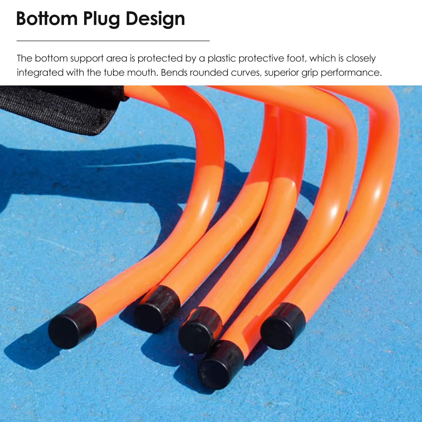 Agility Hürden-Set – Geschwindigkeitstrainingshürden für Leichtathletik, ideal zum Üben von Springen und Rennen, 15,2 bis 50,8 cm, höhenverstellbar