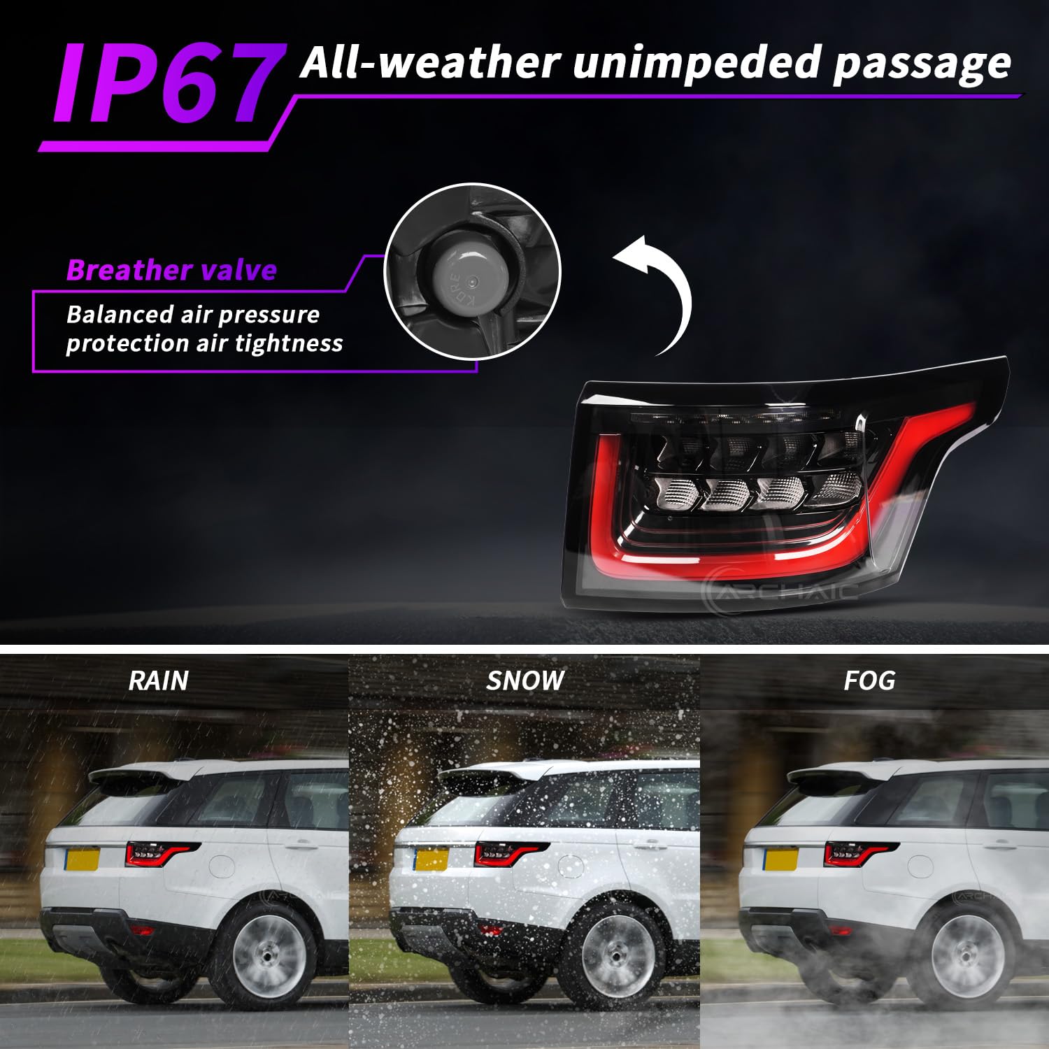 Archaic Fari Posteriori Per Range Rover Sport L494 MK2/SVR/HST