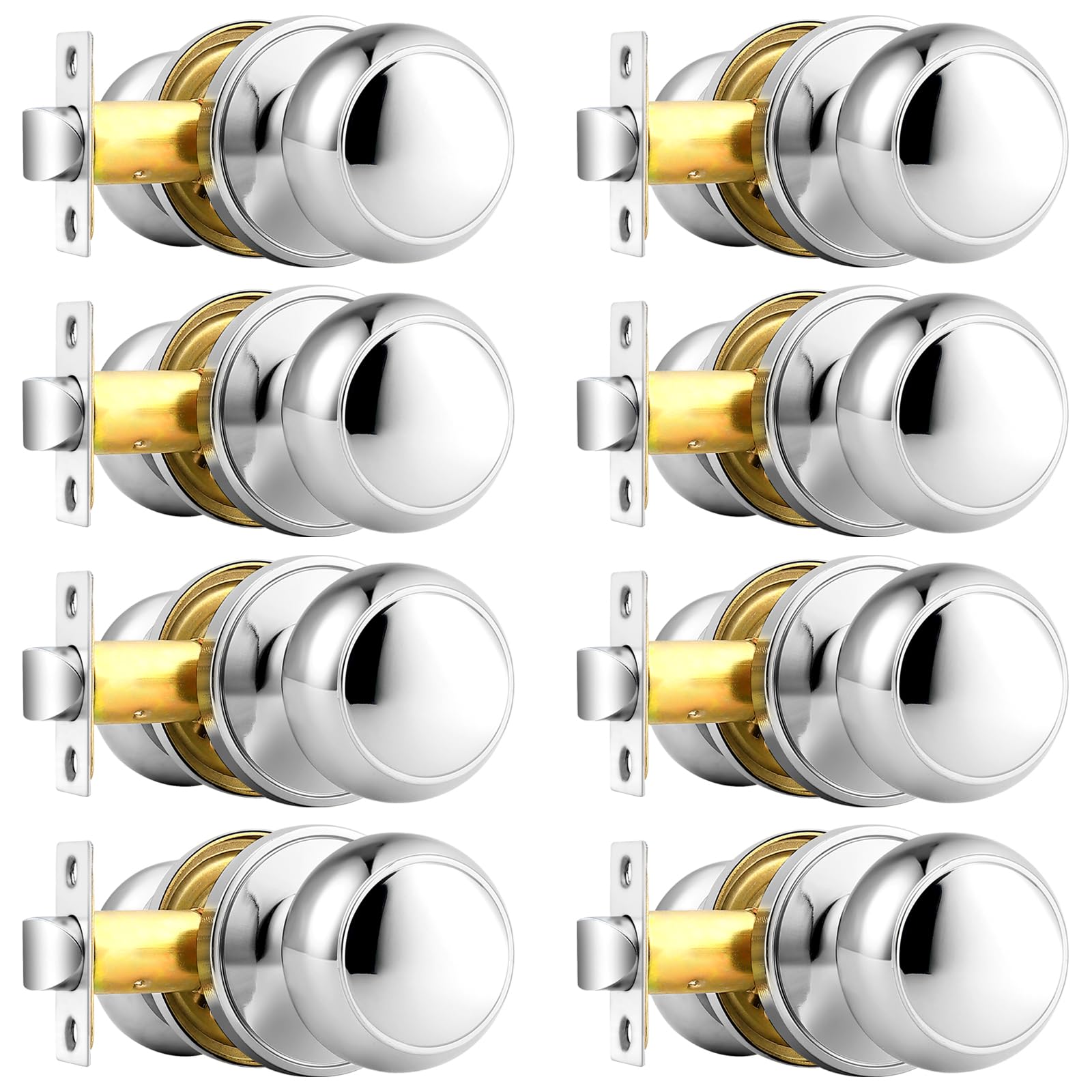 Probrico Gold Dummy Door Knobs - 2 Pack -15