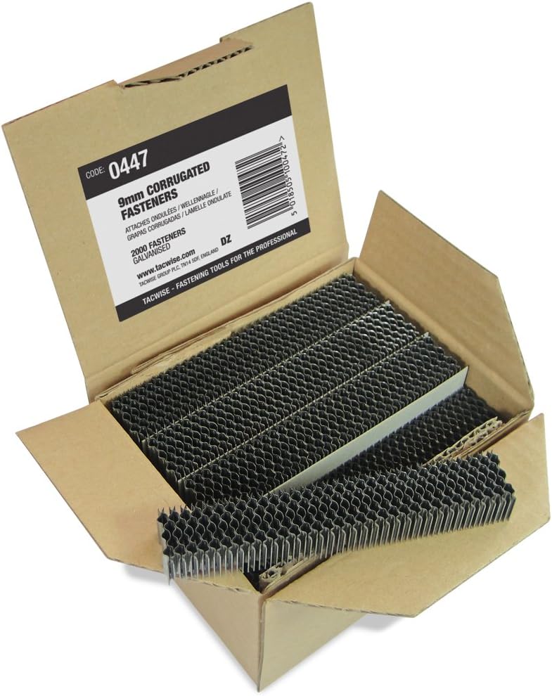 Tacwise 447 - 0 9Mm Corrugado Sujetadores (Paquete De 2000)