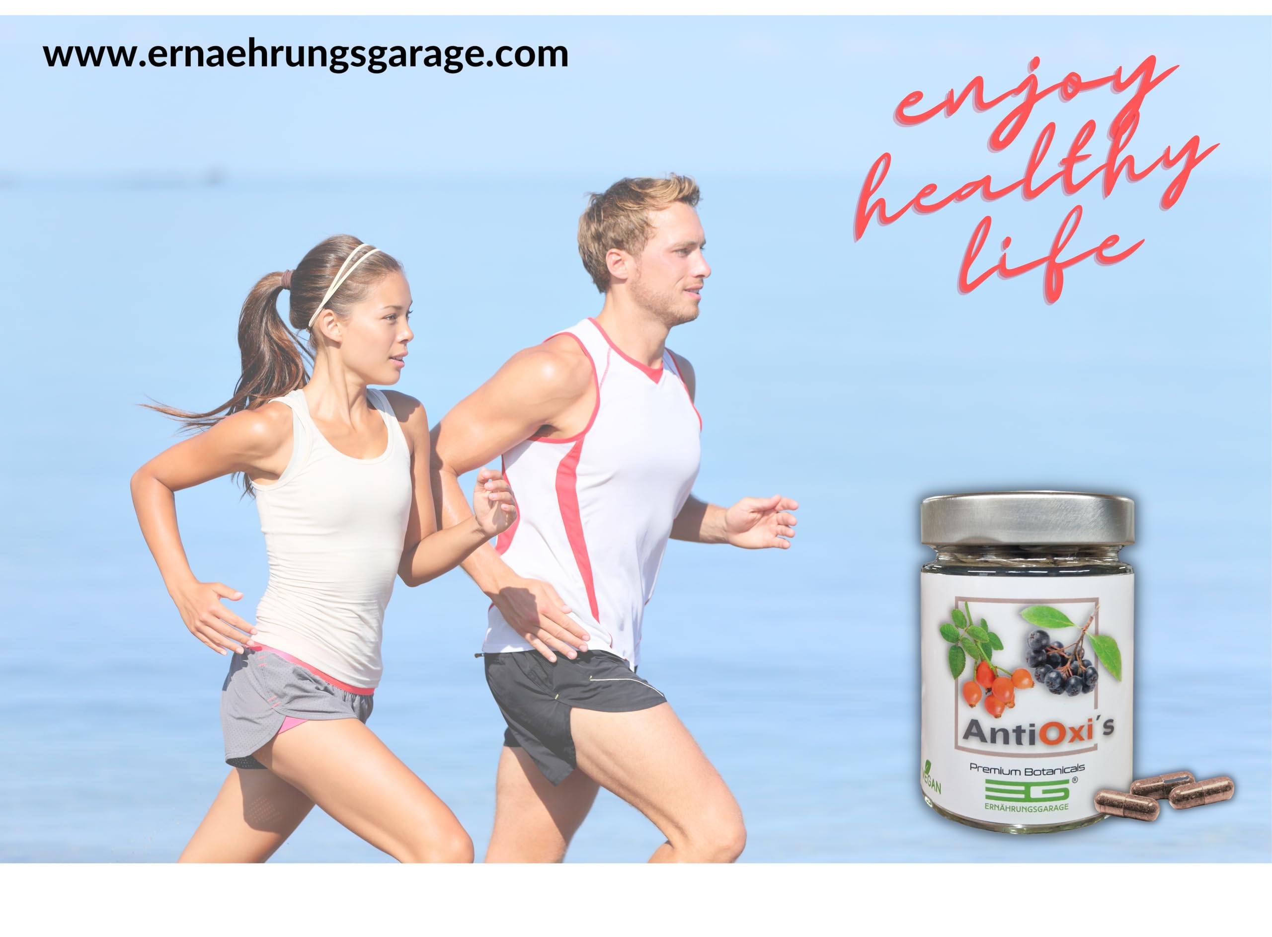 AntiOxi´s – 150 Kapseln | Pflanzenkomplex mit sehr hohen Antioxidantiengehalt | empfohlen zu jeder Mahlzeit | KEINE Extrakte, Zusatzstoffe o. Insekten | Premium Botanicals aus der ernährungsgarage