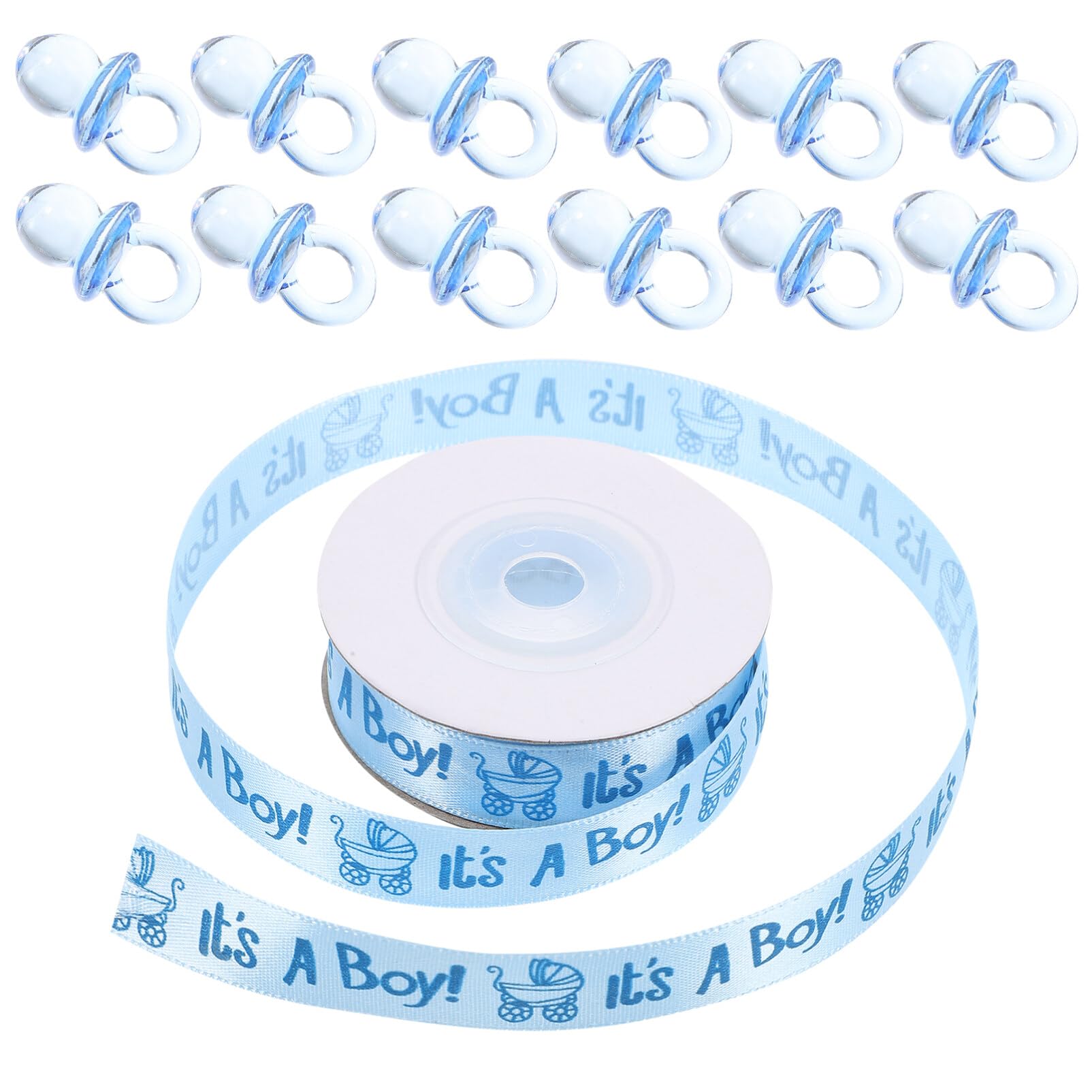 ibasenice 100pcs Mini Pacifier Pendants for Baby Shower Decor Fun Ornaments for Baby Shower Party Supplies