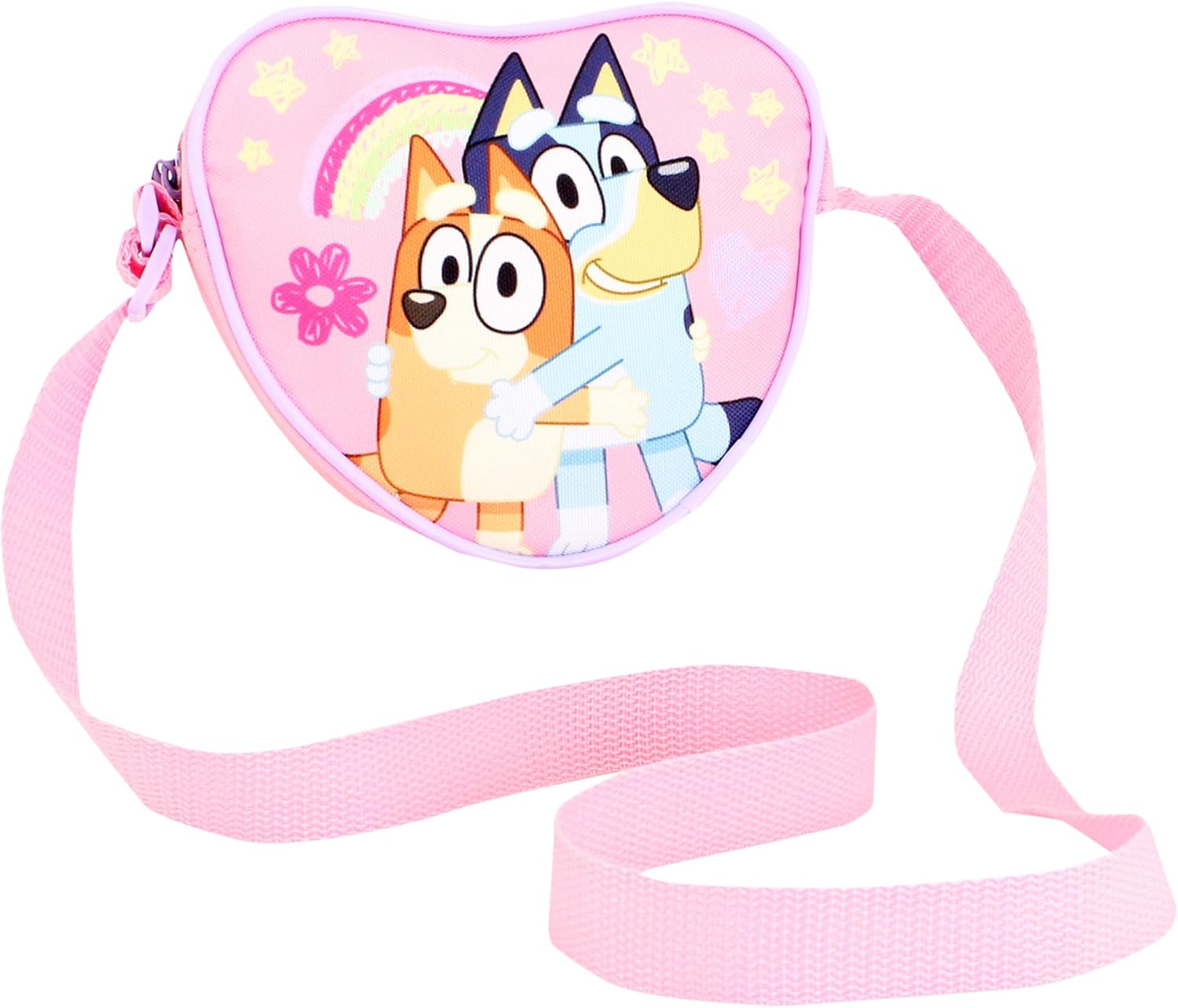 Bluey Purse for Girls | Kids Small Pink Toddler Shoulder Bag | Lightweight Crossbody Bingo – Ideal Gift for Preschool or Day Trips