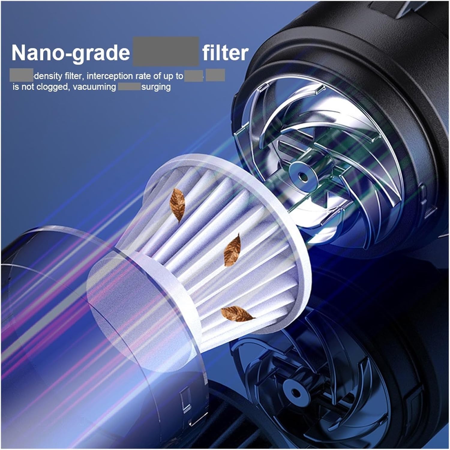 Fit for 6 in 1 Handheld Vacuum Cleaner with Suction - Multifunctional Blowing & Suction for Car, Home, and Office Cleaning