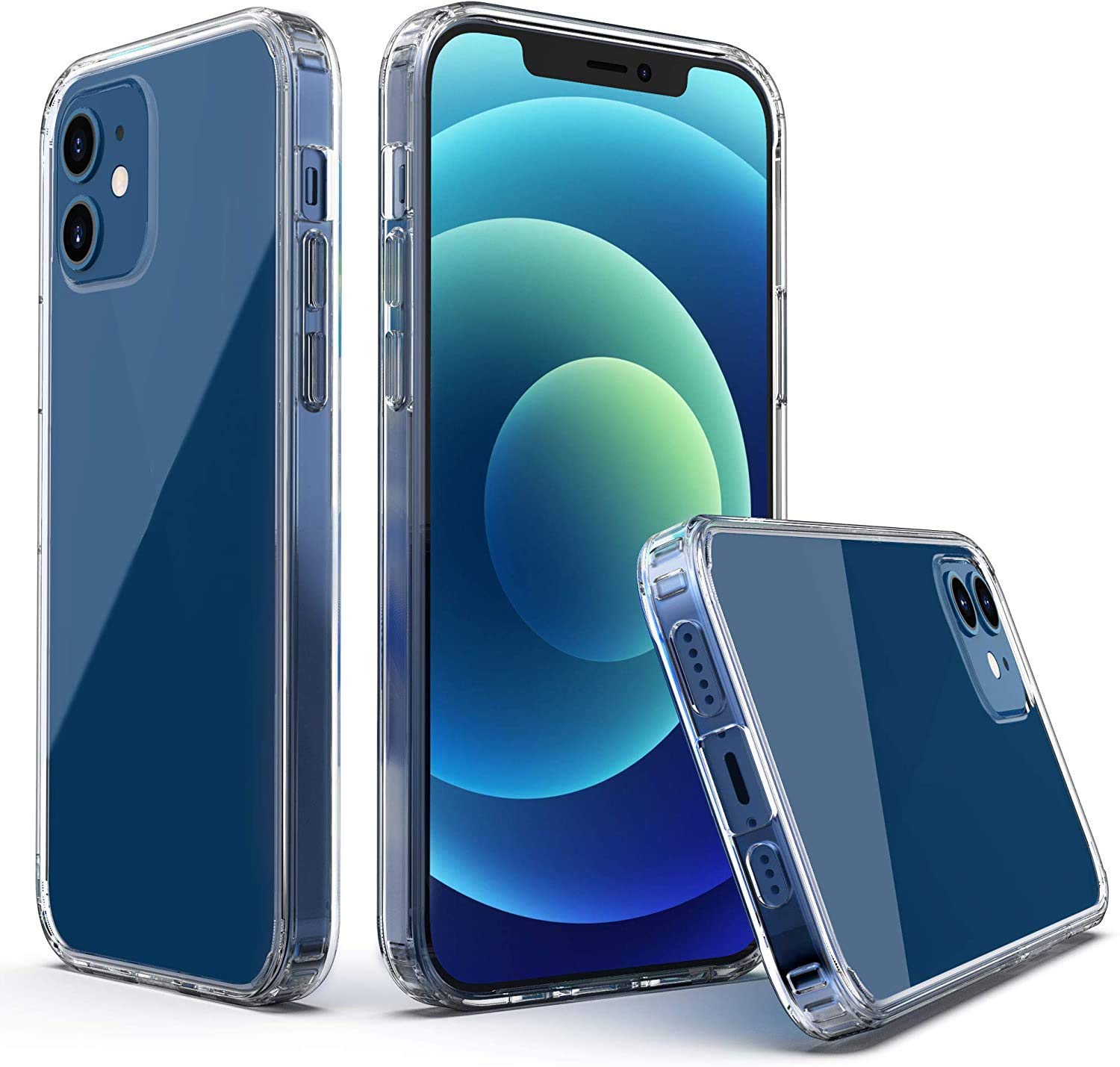 Dashmesh Shopping Silicone | Crystal Clear | Soft Flexible Back Cover for Apple iPhone 12 (Transparent) (B0B68SHC3M) Amazon Price History, Amazon Price Tracker