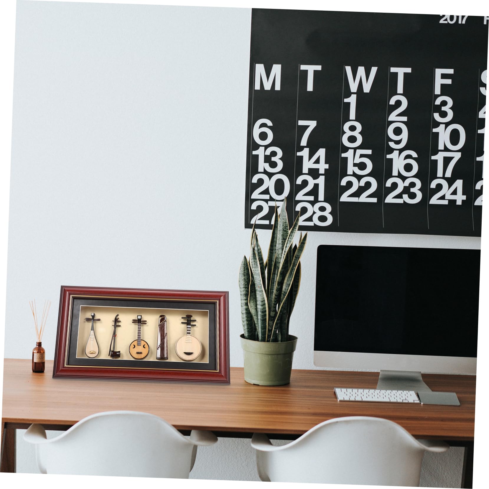 PRETYZOOM Set Miniatura di Strumenti Musicali Etnici B, 5 Pezzi | Decorazione Realistica da Tavolo, Hotel e Arredi Interni, Legno Plastica Pvc, Atmosfera Artistica