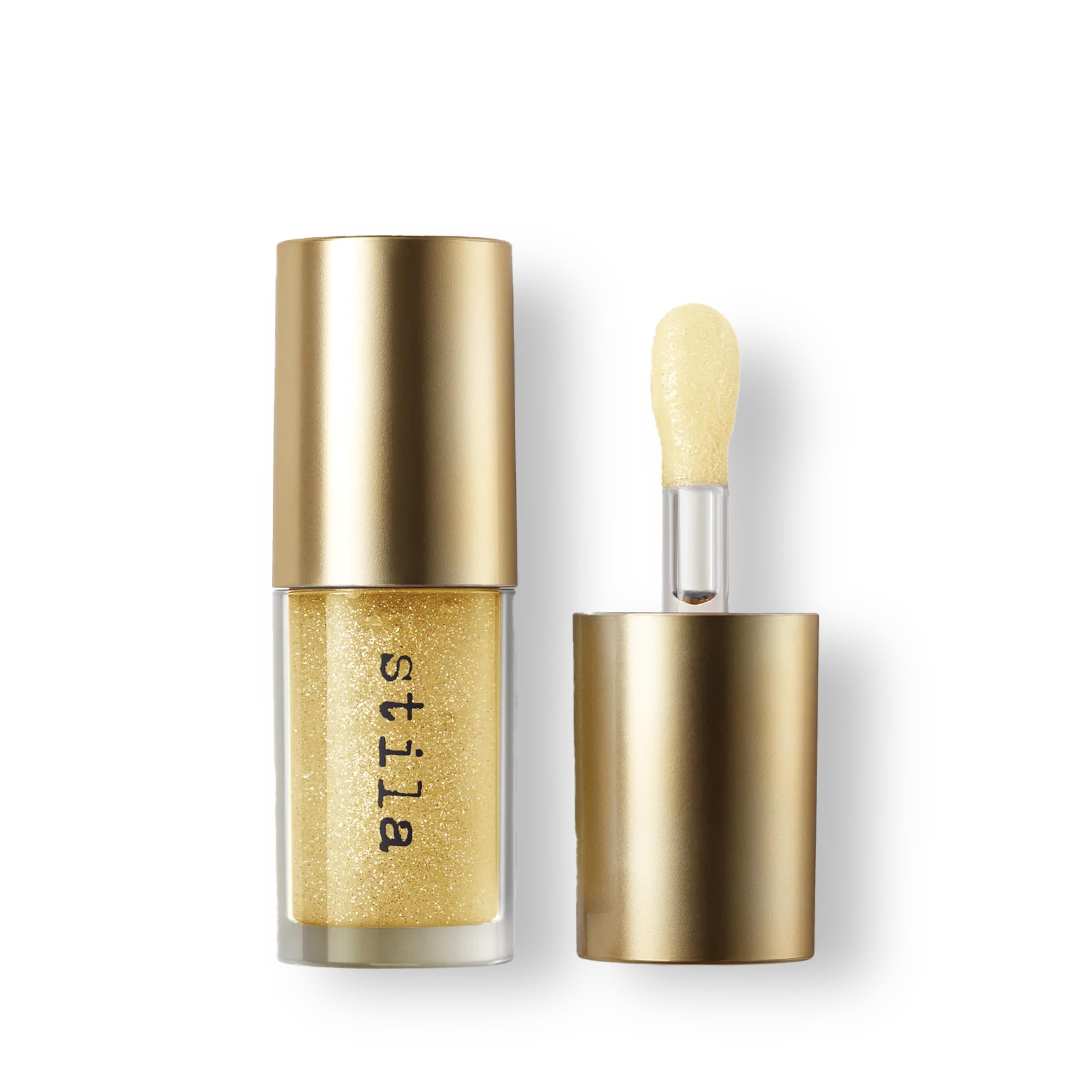 Stila Heavens Dew Lip Oil Stardust - Gold With Shimmer - Cruelty-Free Hydrating & Moisturizing With Hyaluronic Acid & Jojoba Seed Oil