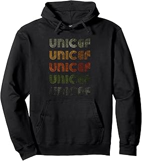 Love Heart Unicef Tee Grunge Vintage Style Black Unicef Pullover Hoodie