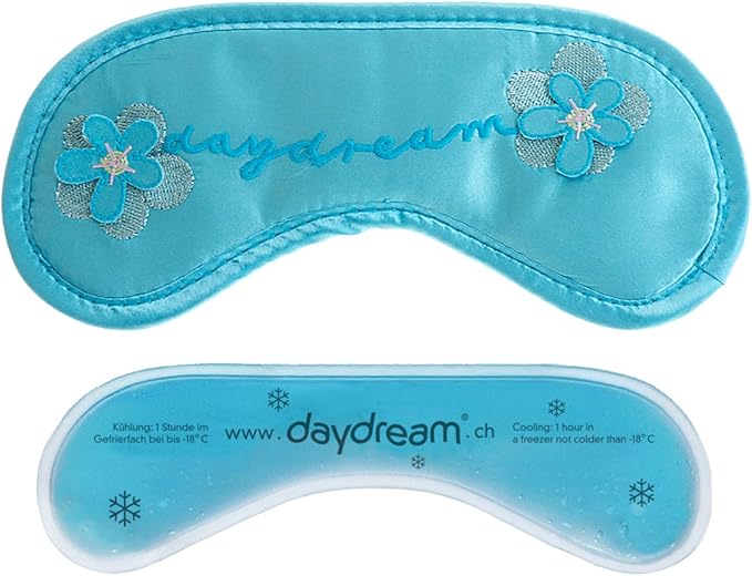 DAYDREAM Flower Girl Sleep Mask with Cool Pack, Blue