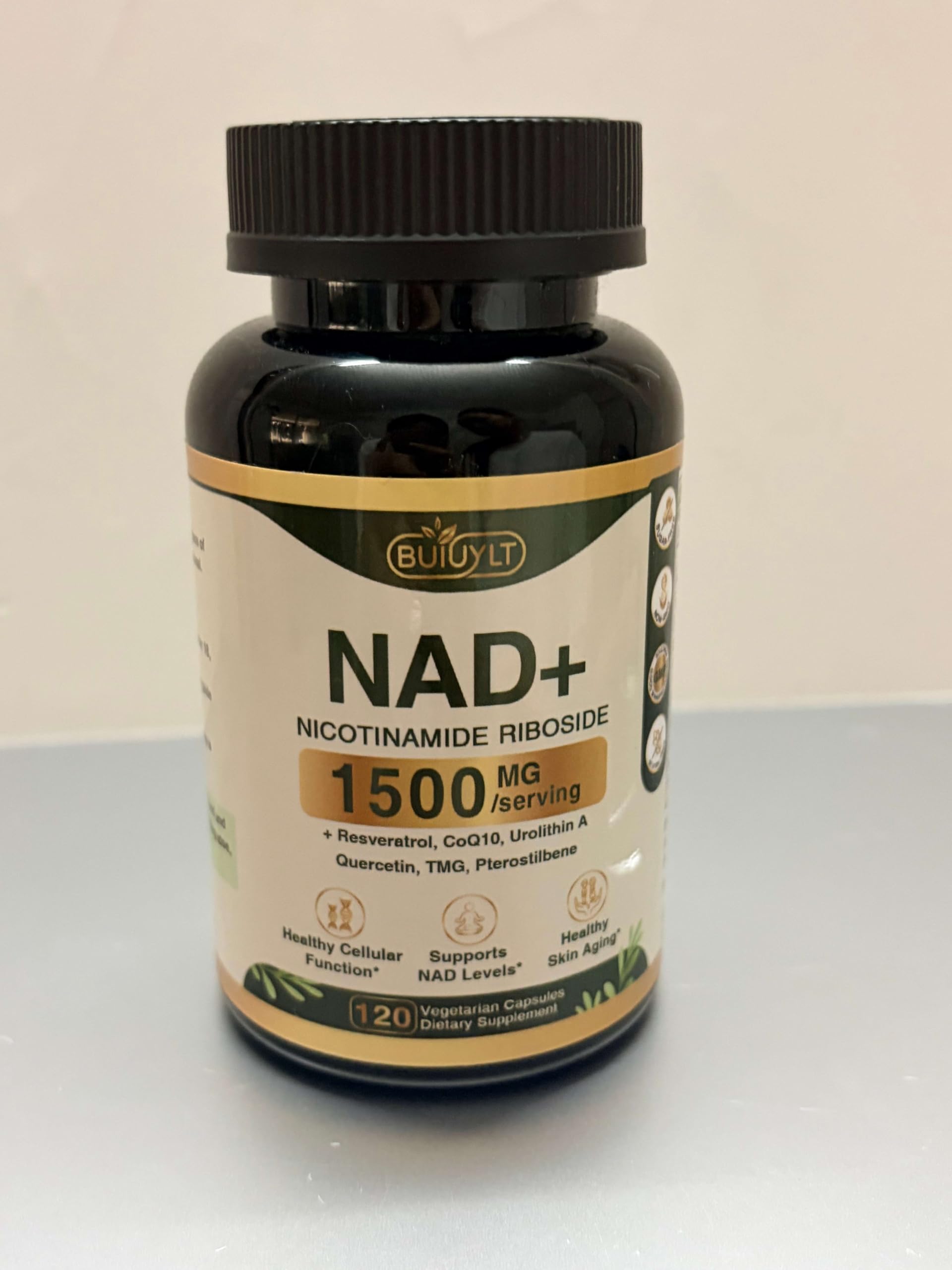 NAD+ Supplement 1500mg, NAD Resveratrol Supplement -120 Capsules — Amazon image 9