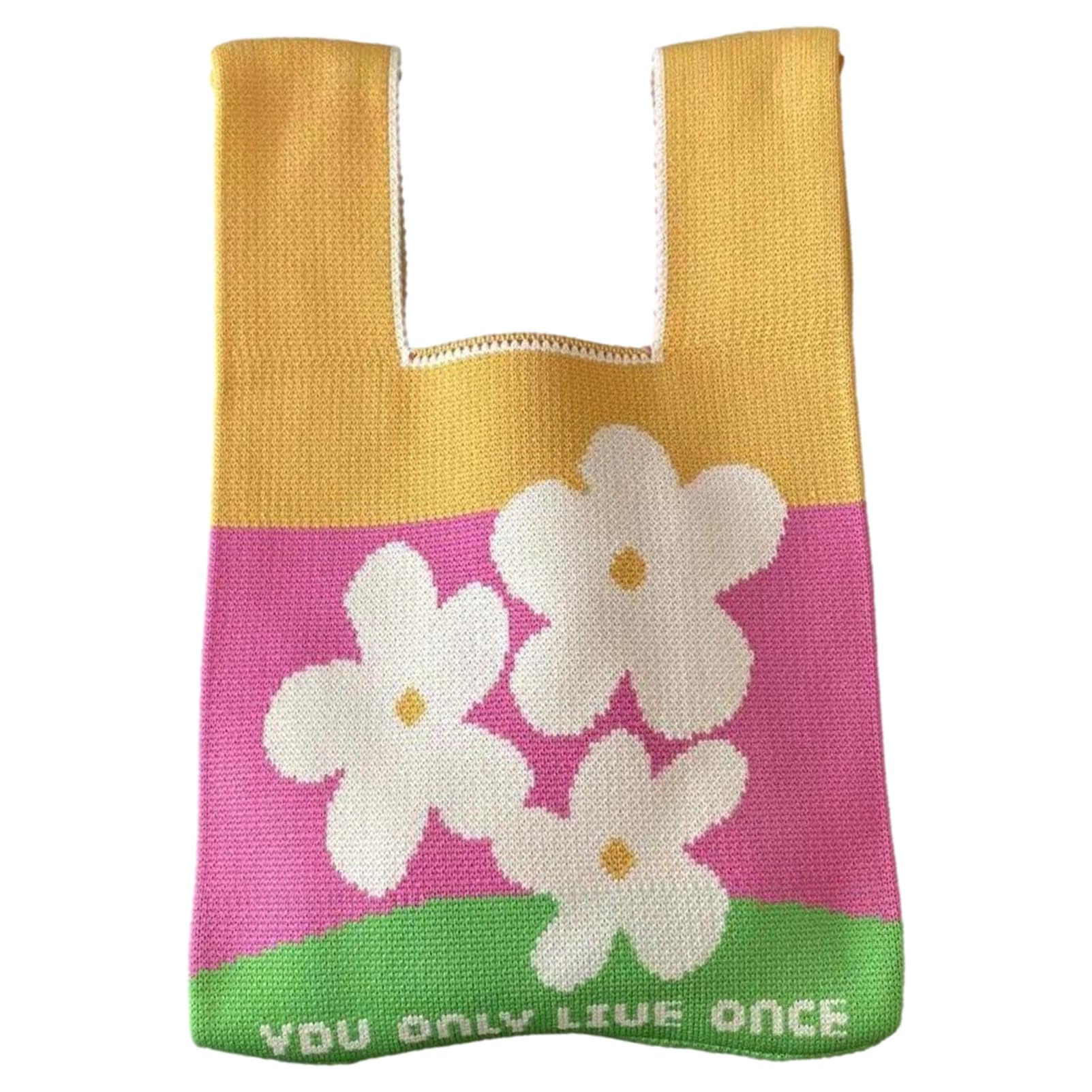 Small Wrist Knot Bag for Women Knitted Purse
