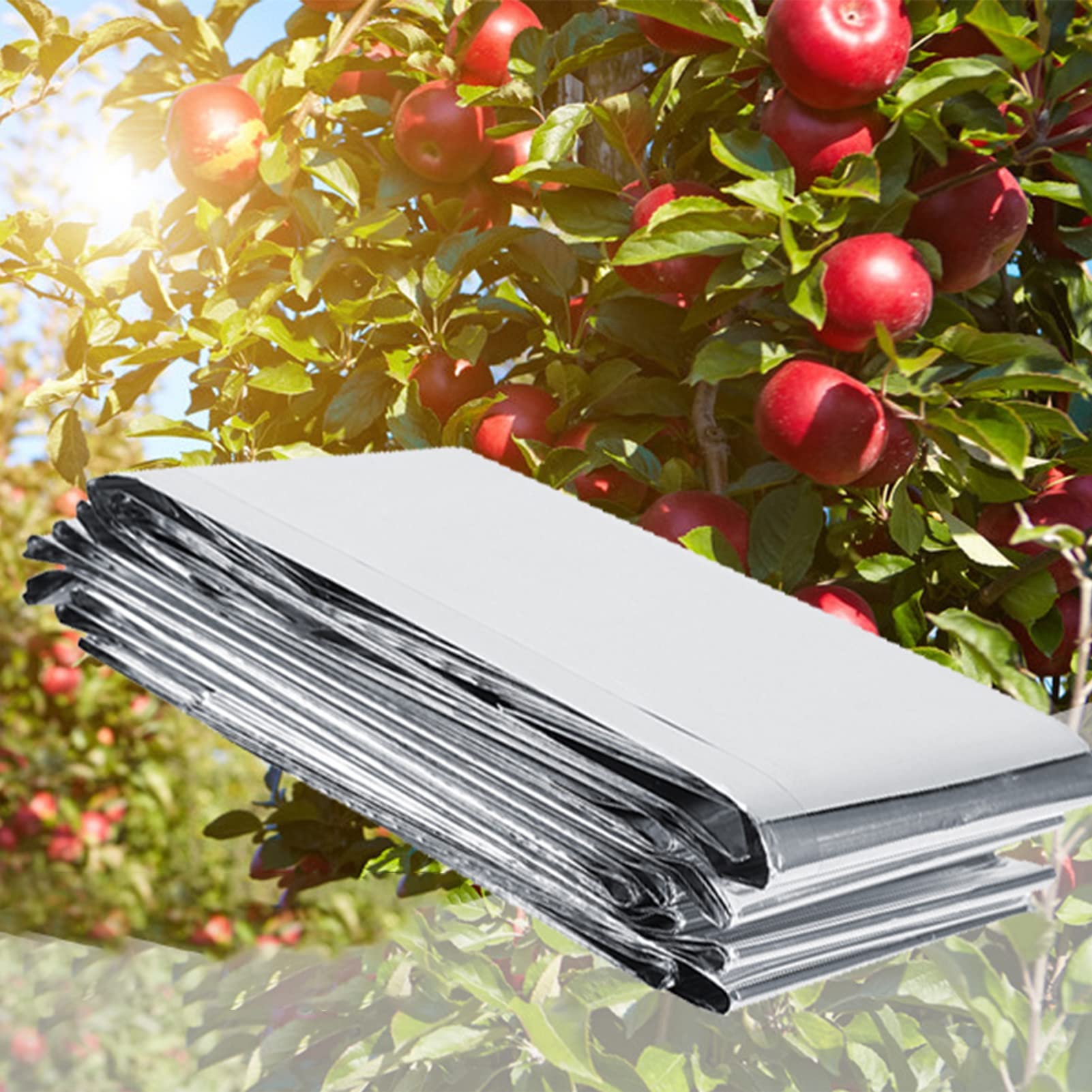 Film Réfléchissant Argent Pour Serre Et Jardin 210x120cm - Accessoire Plantation Croissance Plantes, Hautement Réfléchissant