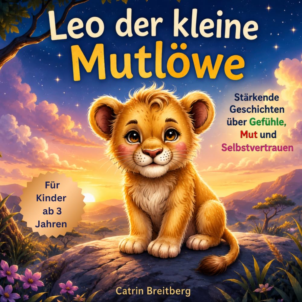Leo der kleine Mutlöwe: Stärkende Geschichten über Gefühle, Mut und Selbstvertrauen für Kinder ab 3 Jahren inkl. Affirmationen & Mutmachseiten