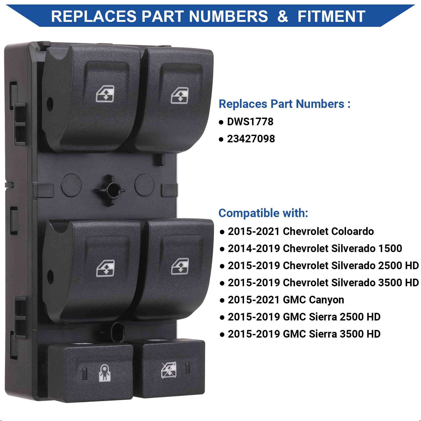 G-PLUS Protectores de pozo de rueda trasera compatibles con Chevy Silverado 1500 2014-2018
