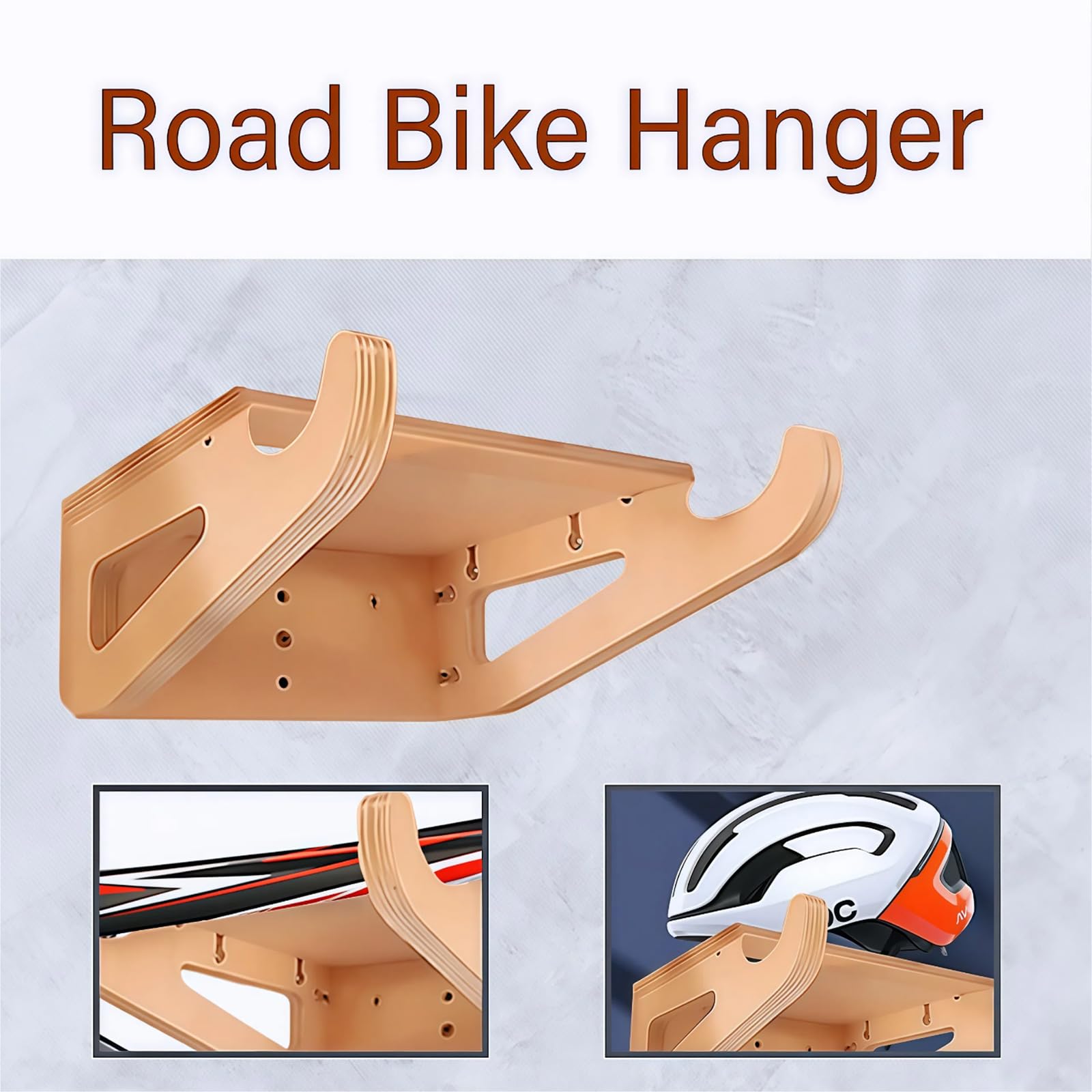 Supporti per biciclette Supporto da parete Supporto per bici Mountain Bike Rack Stand Gancio di stoccaggio Biciclette Montato Rack Stand Bicicletta a parete espositore