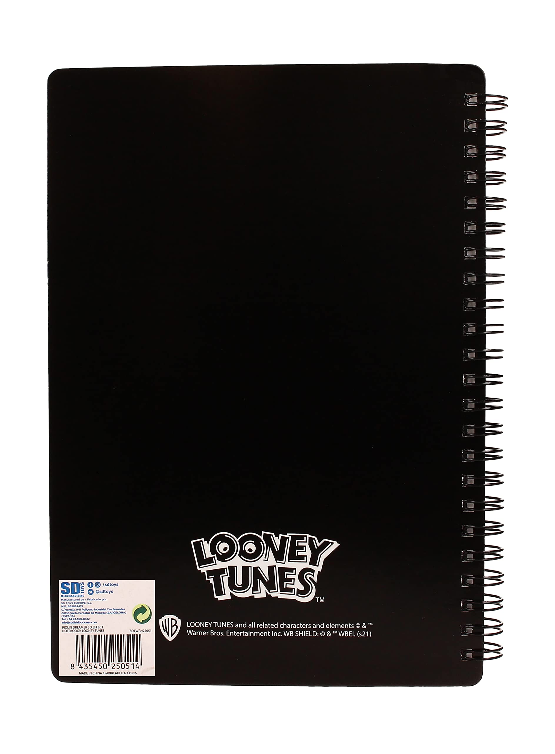 LOONEY TUNES LIBRETA EFECTO 3D PIOLIN DREAMER