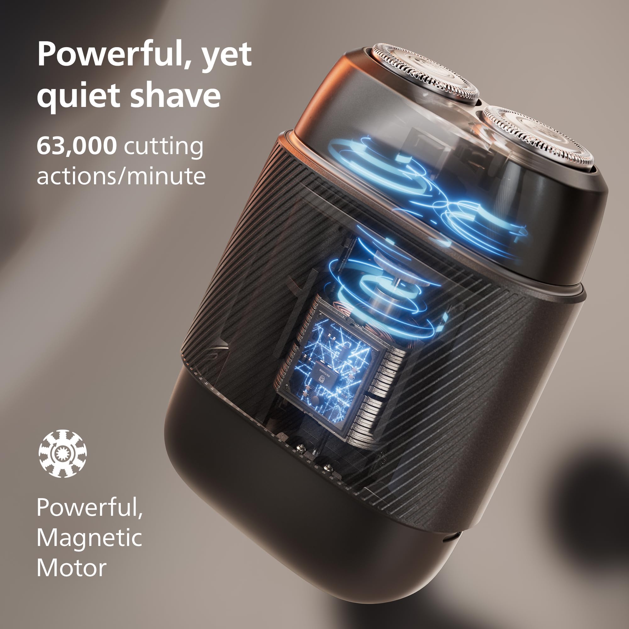 Philips Norelco Shaver 500 Series - Compact Electric Shaver, Lift & Cut System, SteelPrecision Blades, 3D Floating Heads, Wet & Dry Shave, Travel Case, Travel Lock, Magnetic Cap, Model S591/94