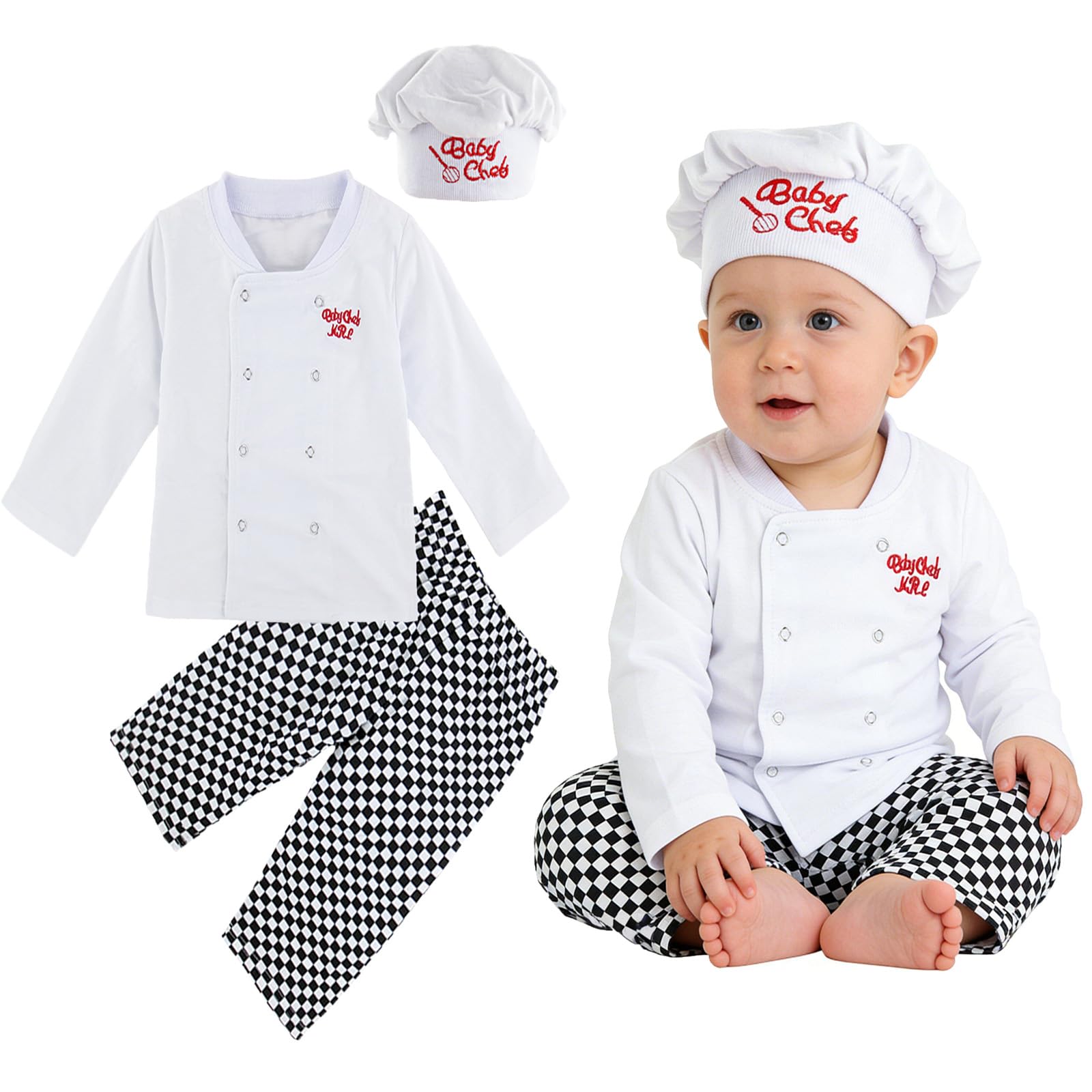Ensemble Chef Bébé Garçons Halloween Tenue 0-4 Ans