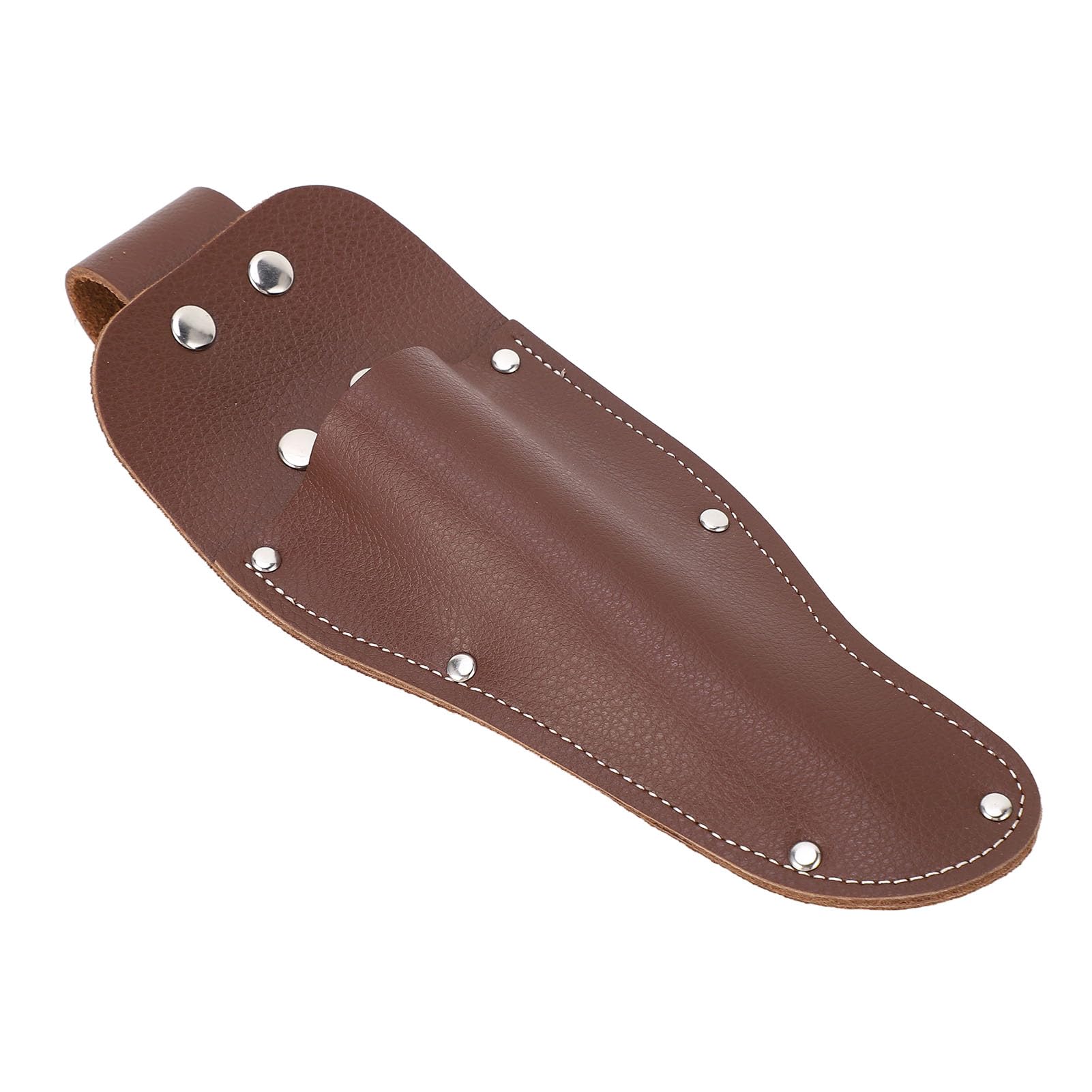 Soporte para alicates, funda para podadora, cinturón de piel de vaca, bolsa para colgar, tijeras de podar de jardinería, tijeras, cuchillos, color café, duradero, elegante,