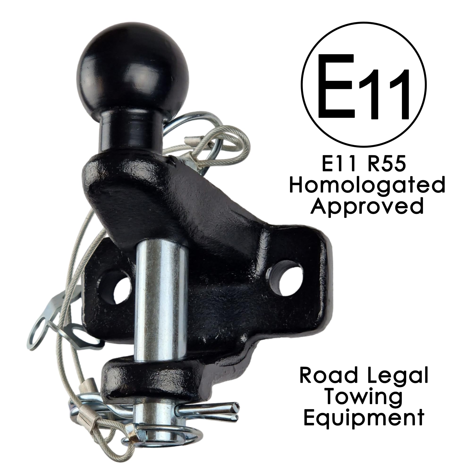 VEVOR Gancio Di Traino, Per Ricevitore 50 Mm, Attacco A Sfera Per - Foto 3