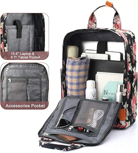 Miniatura 2 de YAMTION Mochila escolar para mujer, mochila escolar para niñas, mochila de viaje, mochila de negocios, universidad, mochila para computadora, para