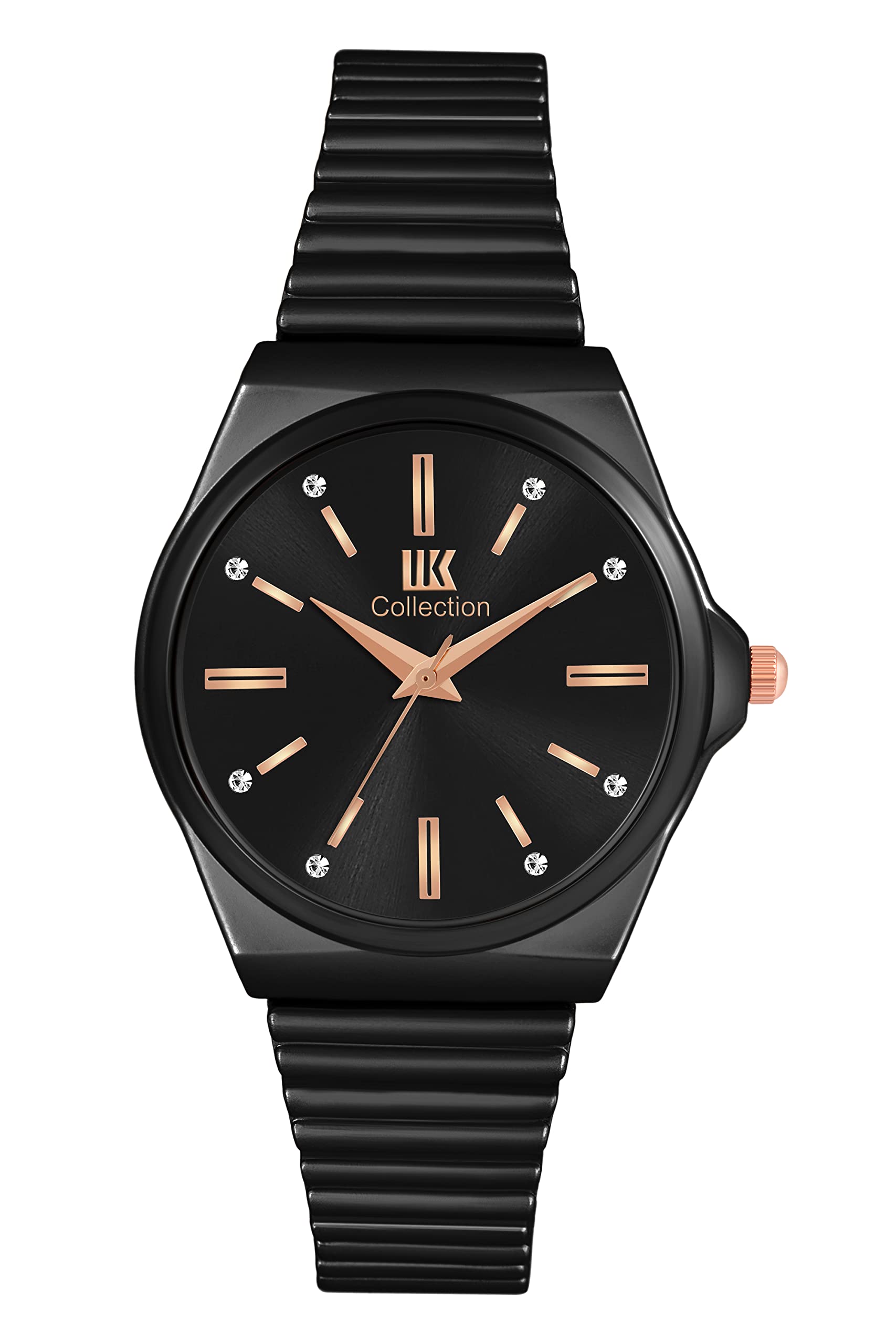 IIK COLLECTIONWatches for Women Stainless Steel Chain & Diamond Studded Dial Ladies Watch - Water Resistant Womens Watches