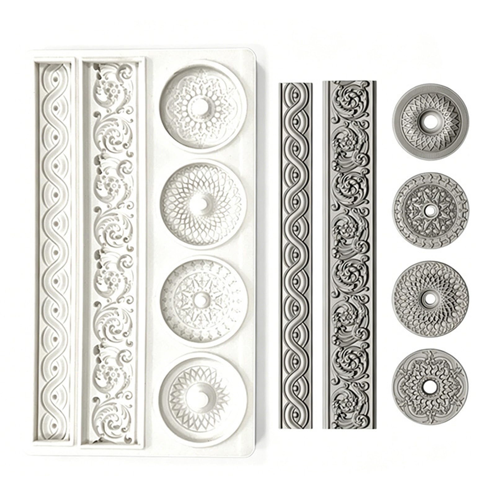 Elnwnnkc Artistic Silicone for Scented and Soaps with Easy Release Design Silicone