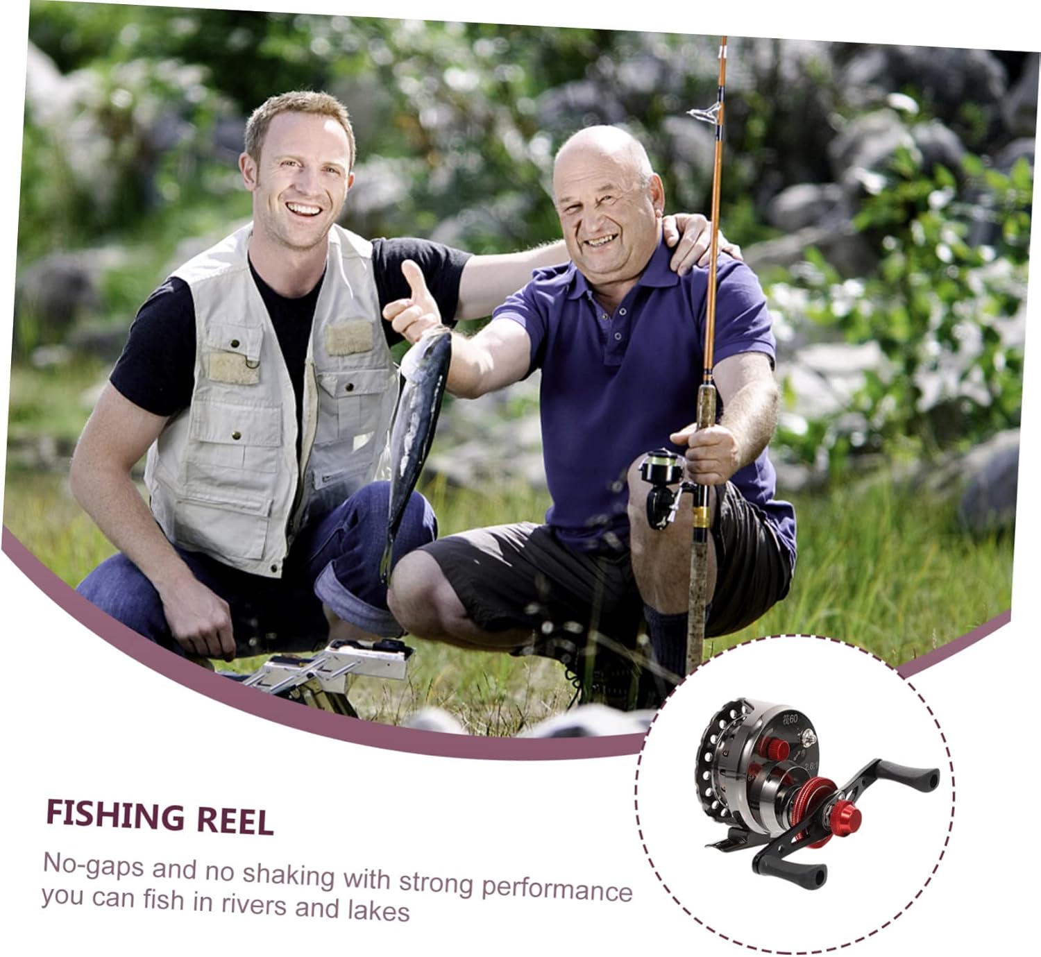 Ice Fishing Reel Strong Lightweight Portable Ergonomic Handle for Comfortable Fishing Experience