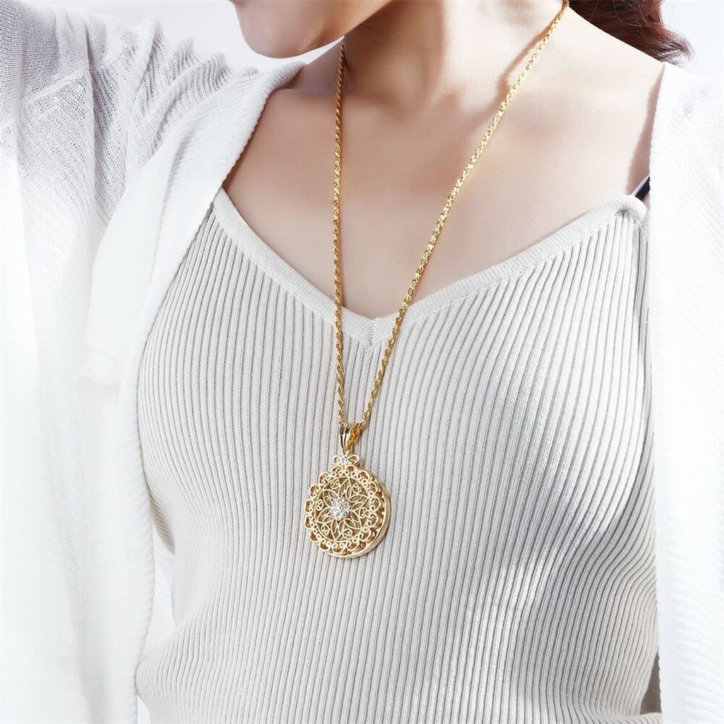 Lente d'Ingrandimento 2,5 Volte, Regalo Portatile, Collana, Ciondolo Decorativo per la Lettura, Lente d'Ingrandimento