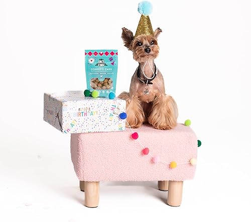 Miniatura 4 de Lord Jameson Confetti Cake Soft & Chewy - Golosinas orgánicas certificadas para perros de razas pequeñas, mantequilla de maní y coco, receta de