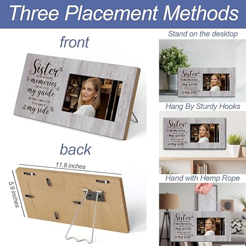Miniatura 2 de Regalos para hermanas, regalo de condolencias, regalos conmemorativos de pérdida de hermana, marcos de fotos de duelo, regalos de condolencias,