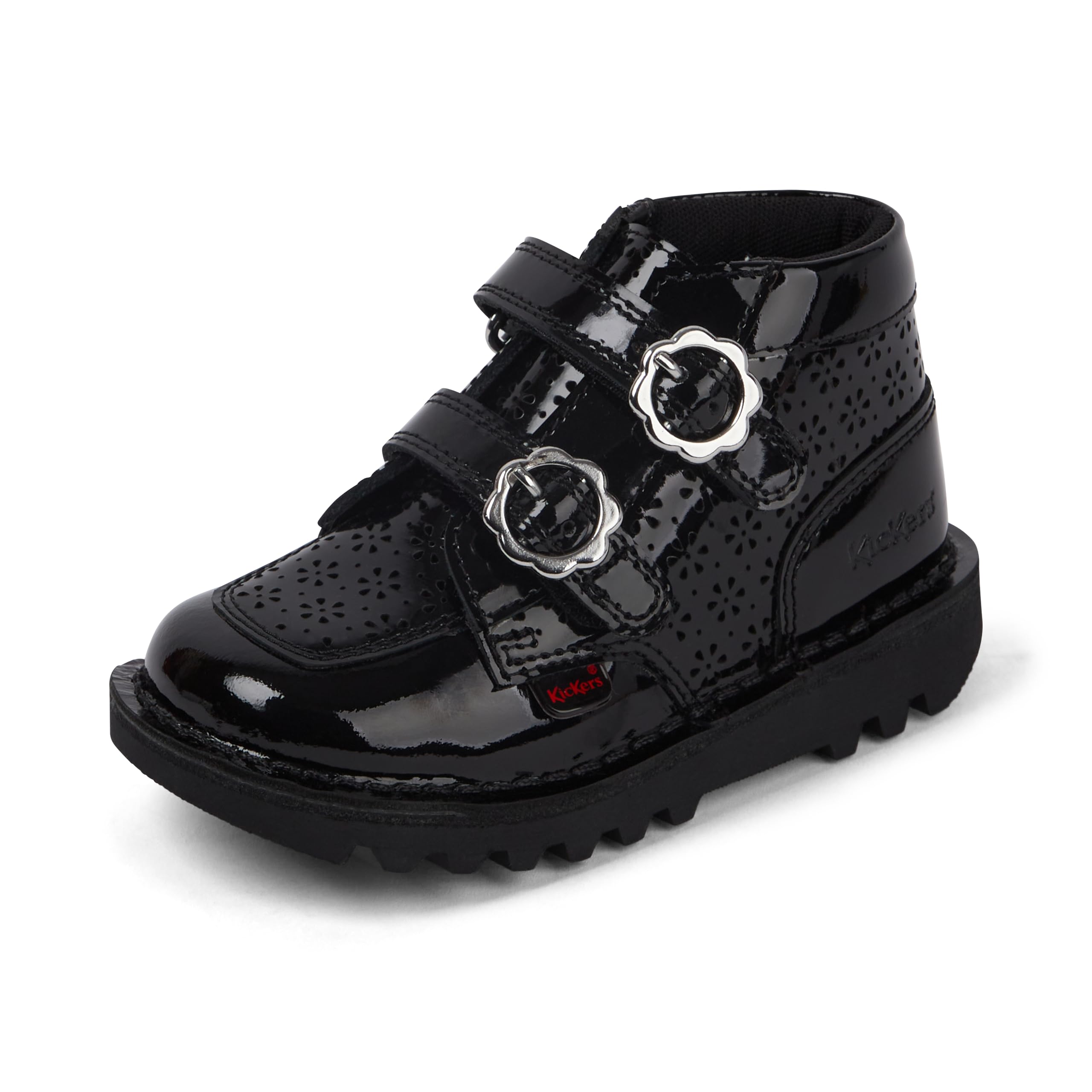 Kickers Girl's Kick Hi Meadow Ankle Boot, Black, 8.5 UK Child