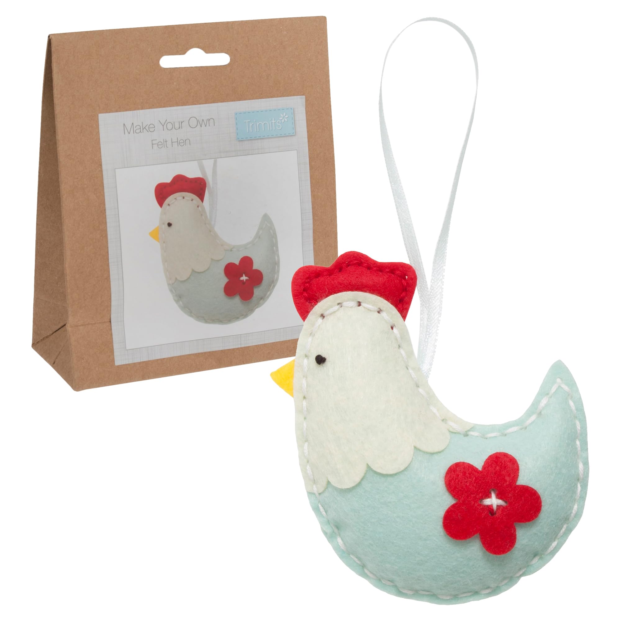 Trimits Felt Decoration Kits, 11 x 10cm, Hen