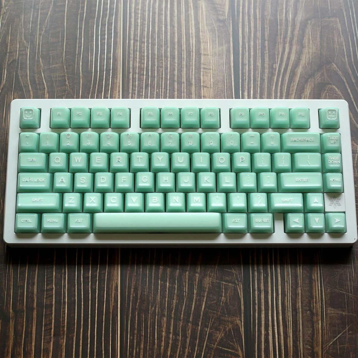 Sumgsn 142 Keys Doubleshot SA Keycaps Translucent Keycaps Set Fit for 61/64/87/104/108 Cherry Mx Switches ISO ANSI Mechanical Keyboard, Light Green
