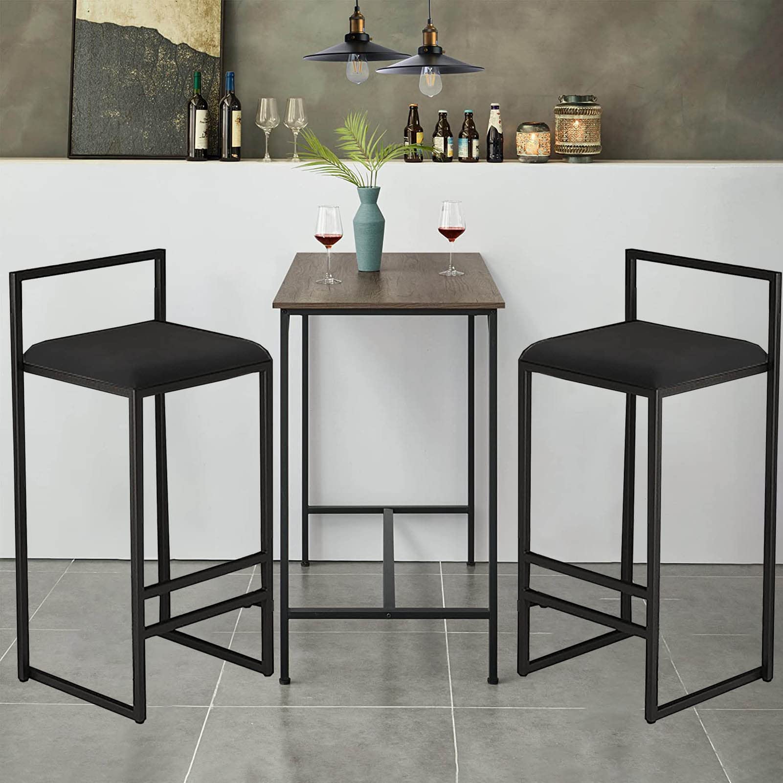 Amazon｜65cmバーチェアセット2、25.5インチダイニングスツール