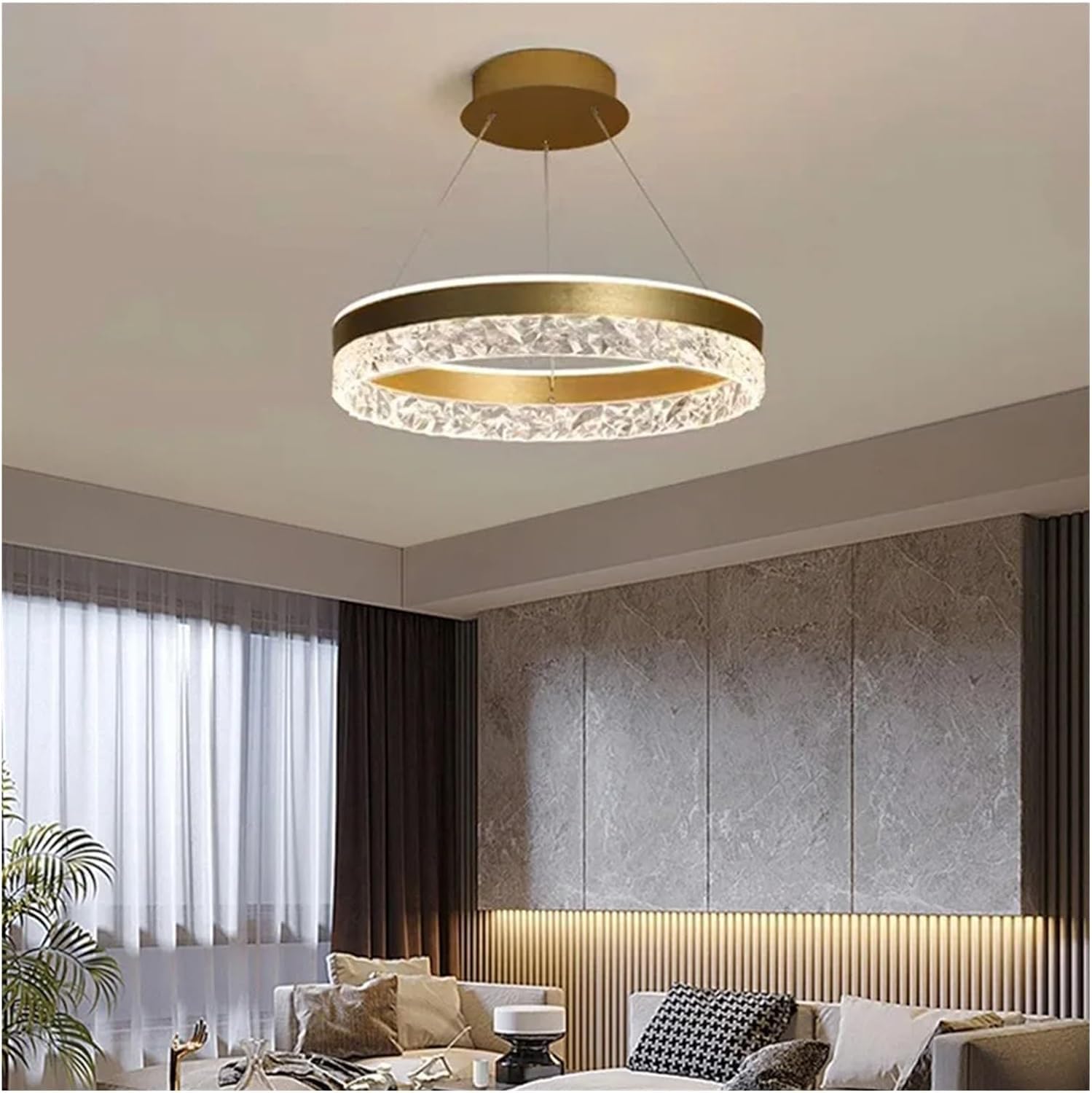 Lustre LED moderne à intensité variable pour éliminer la fatigue visuelle - 8