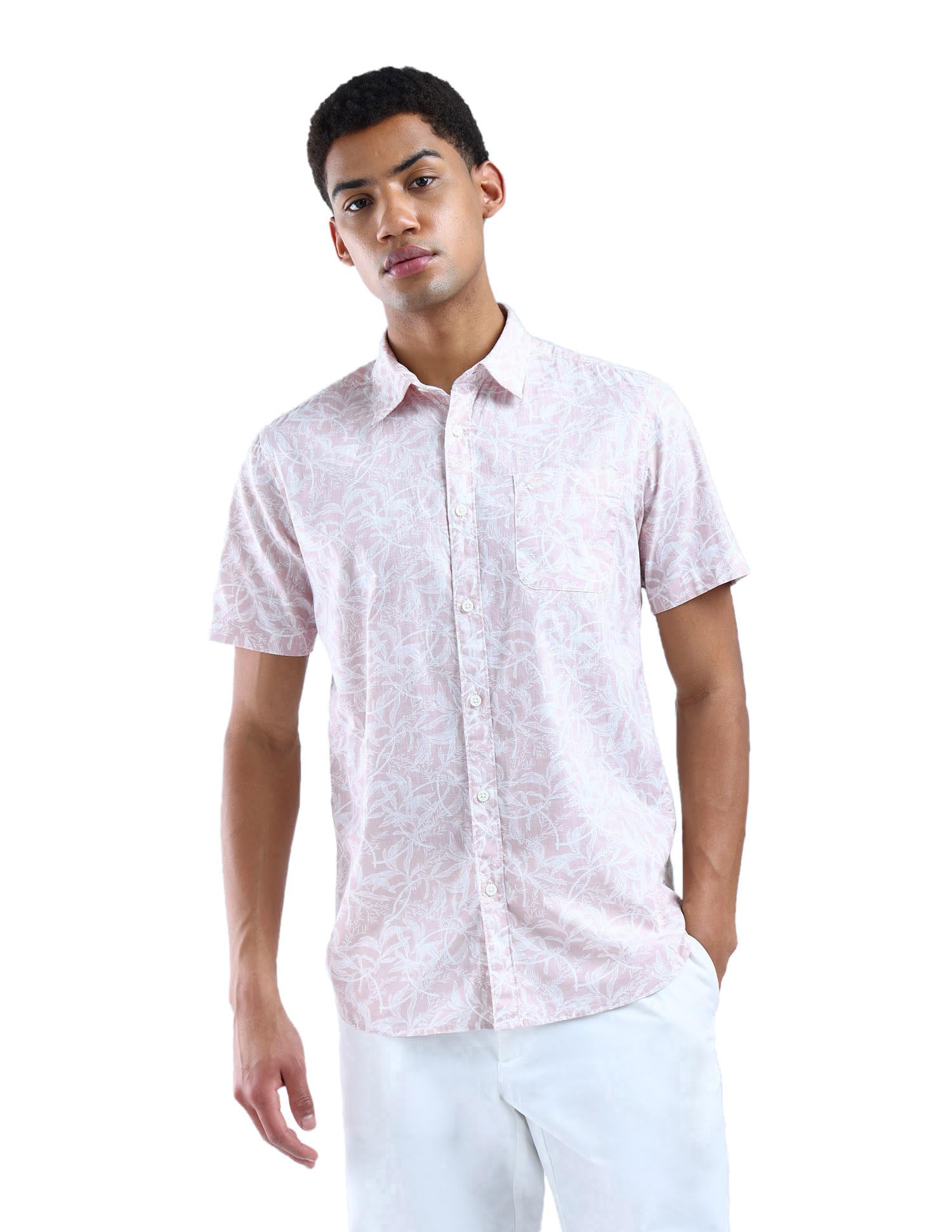 flying machine Men's Slim Fit Shirt | Printed | Short Sleeves | Shirt for Man-picture-10