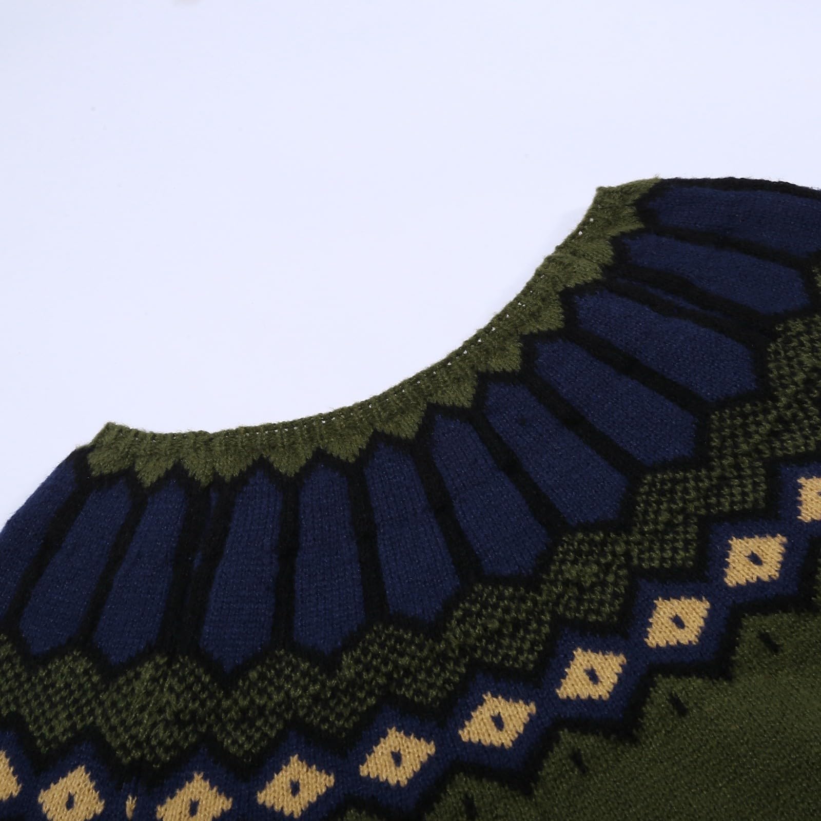 Fair Isle - Maglioni carini per le vacanze, maglioni da donna brutti per l'autunno e l'inverno, a maniche lunghe, lavorato a maglia, top da sci vintage, maglione grosso, maglioni morbidi, tinta unita