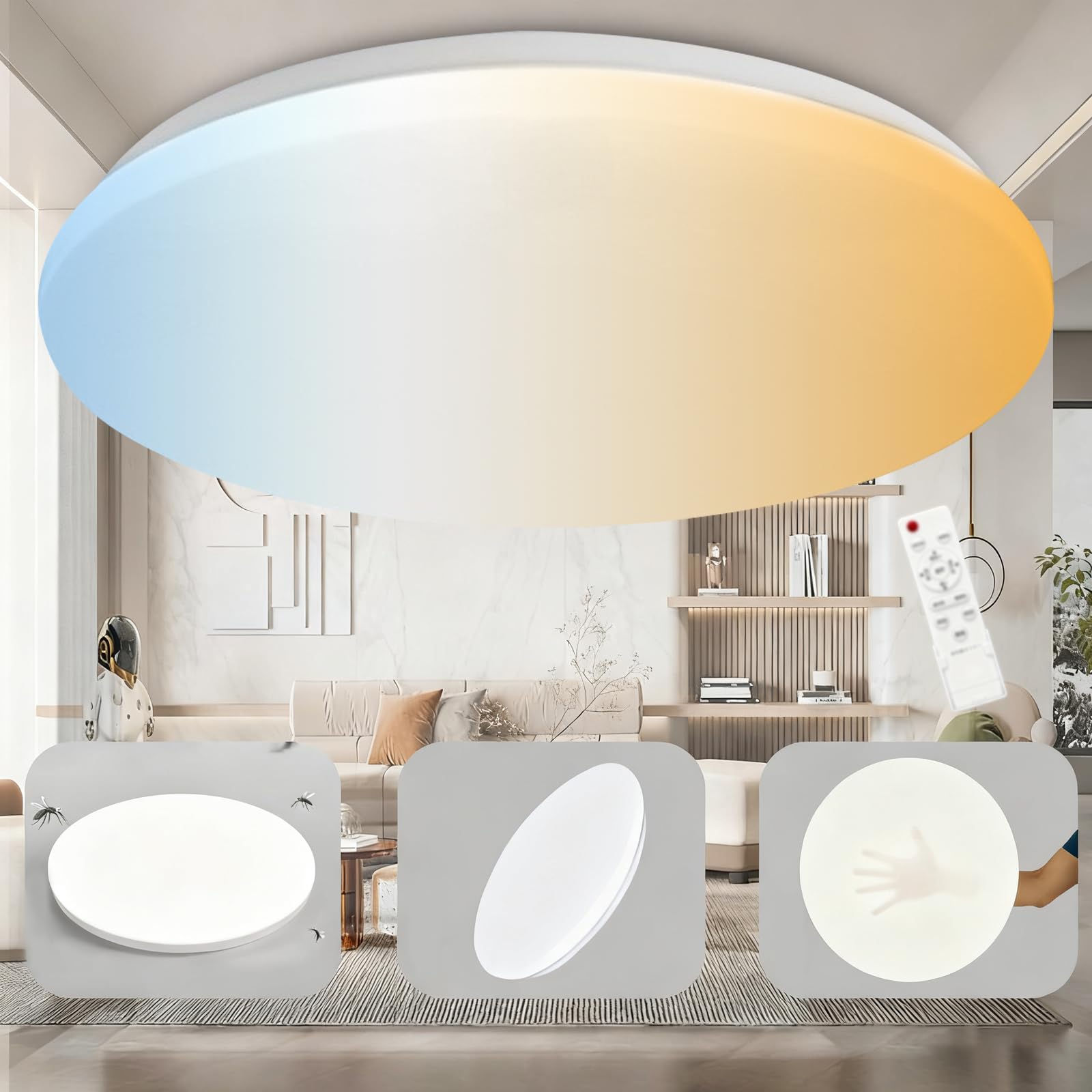 Amazon.co.jp : しーりんくシーリングライト 6畳 3600LM 調光調色 28W