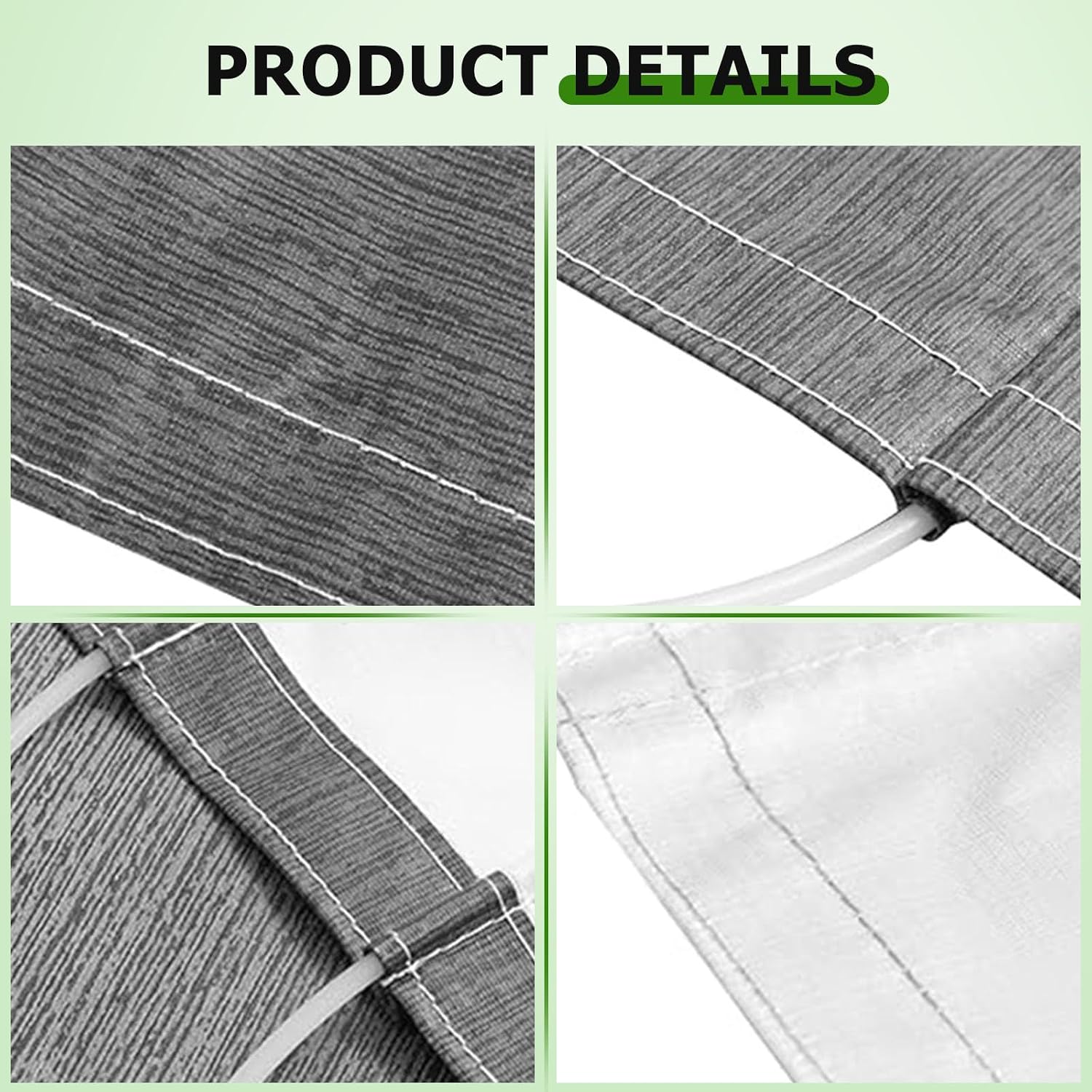 RV Awning Fabric Replacement 22FT (Fabric 21' 2"), Heavy Duty Camper Awning Replacement Weatherproof Vinyl Universal Outdoor Canopy for Camper, Trailer, and Motorhome Awnings Grey