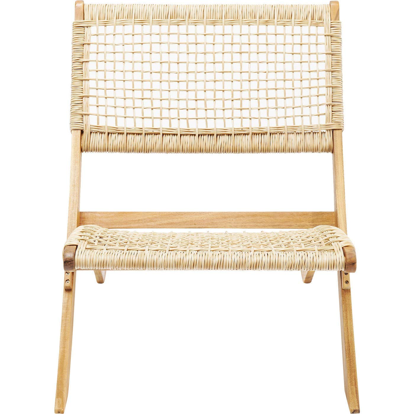 Kare Design Sillón plegable Copacabana, jardín, blacon,comedor, Ratán, Beige