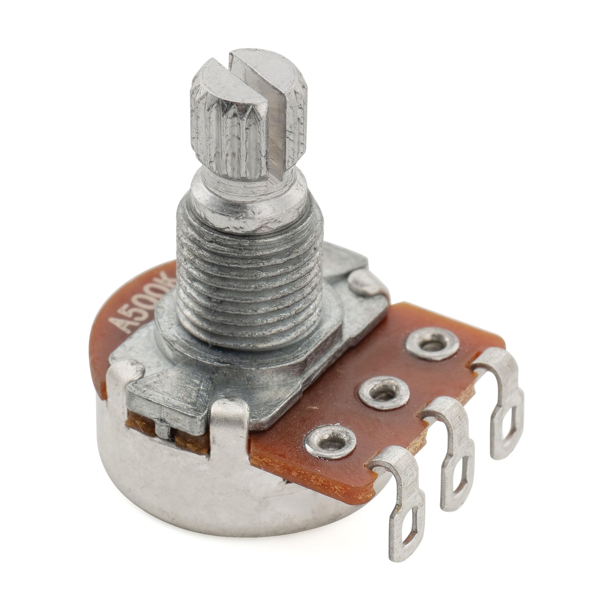 Alpha A500K Mini Pot Metric Split Short Shaft 6.5mm Audio Taper Potentiometer for Electric Guitar Bass